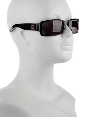 Gucci Web Accent Square Sunglasses