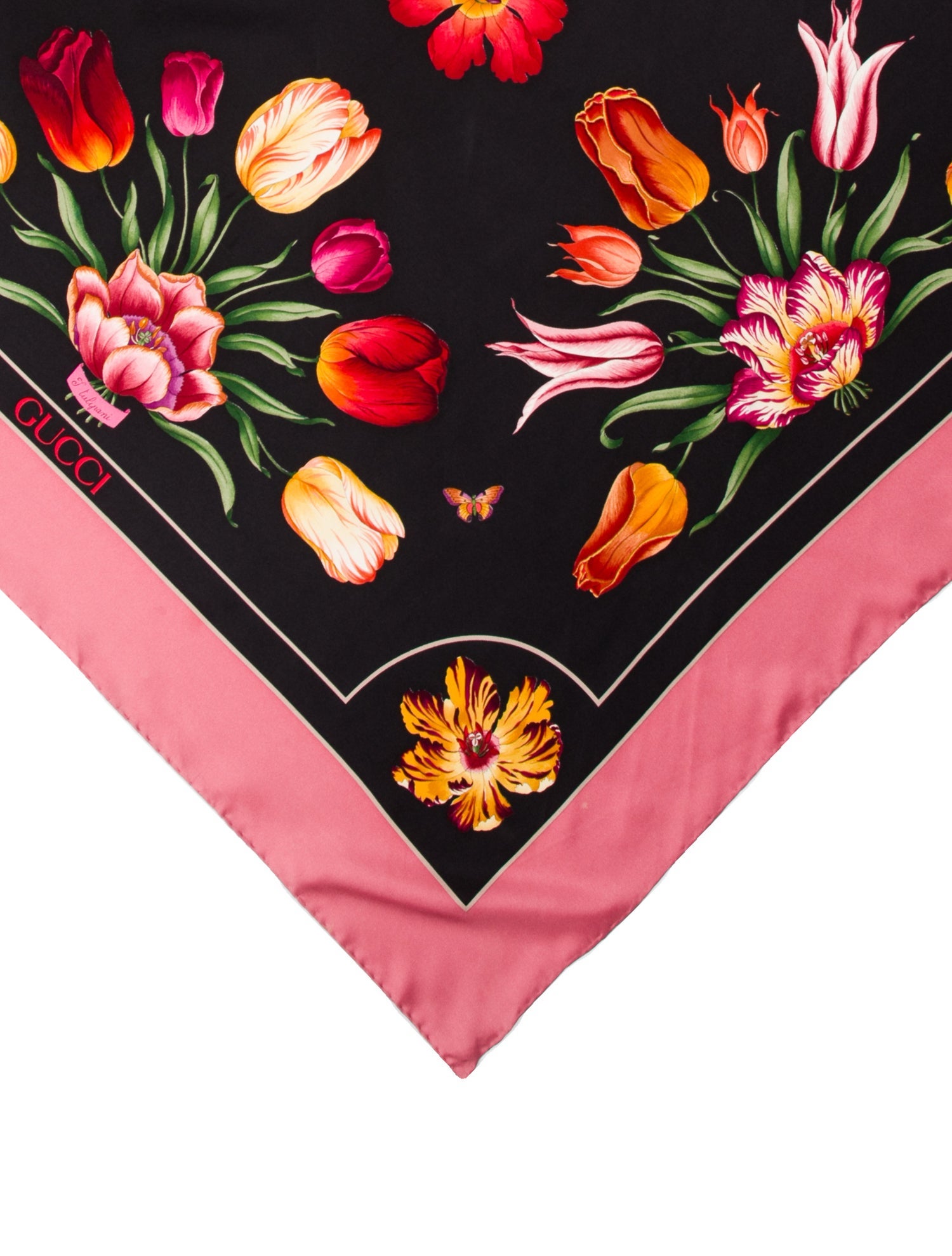 Gucci Silk Blooms Print Scarf