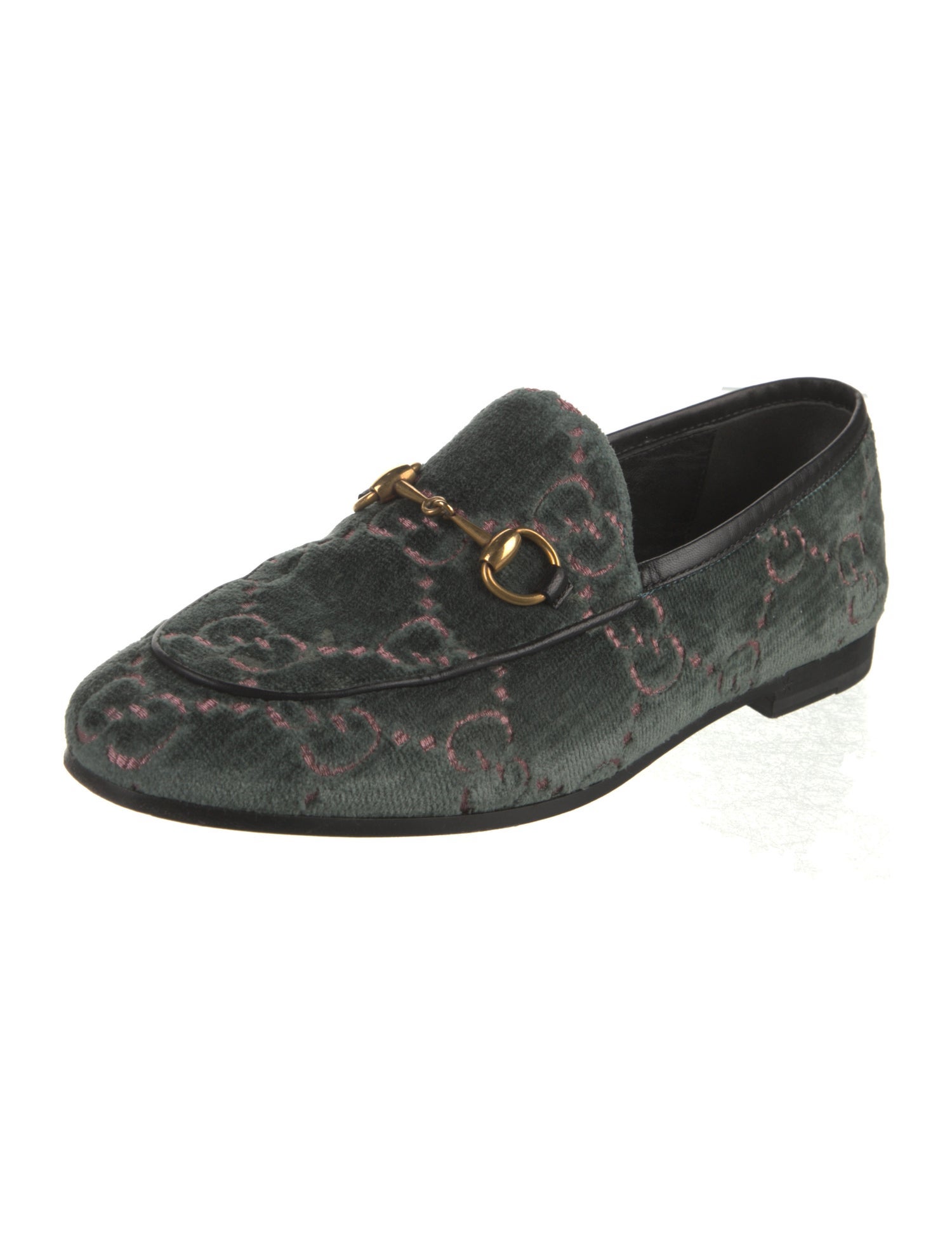 Gucci GG Supreme Velvet Loafers