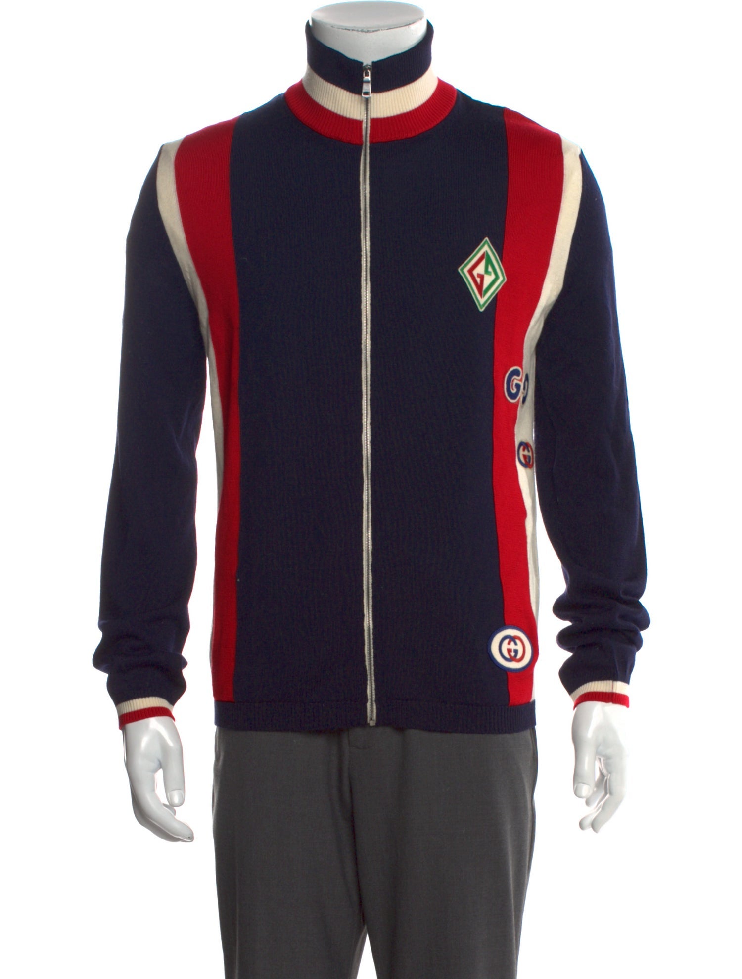 Gucci Interlocking G Logo Wool Cardigan