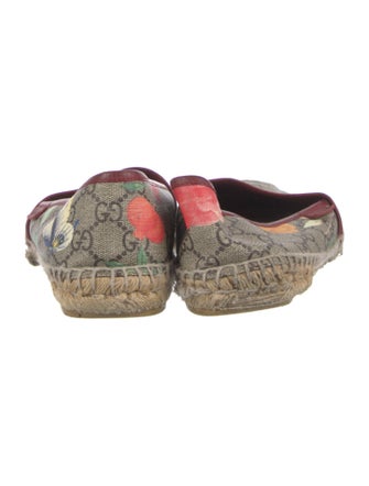 Gucci GG Supreme Whipstitch Trim Espadrilles