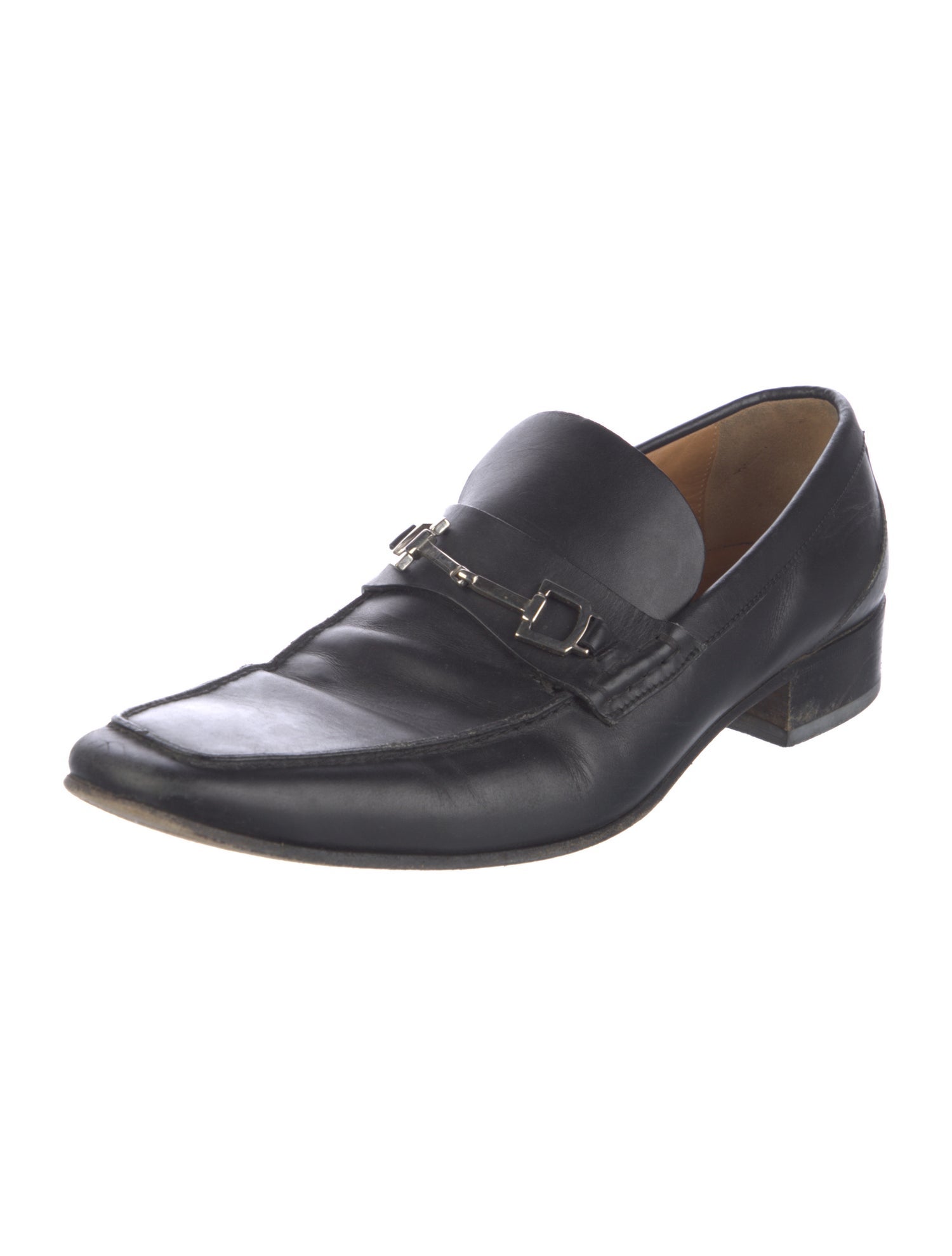 Gucci 1955 Horsebit Accent Leather Dress Loafers