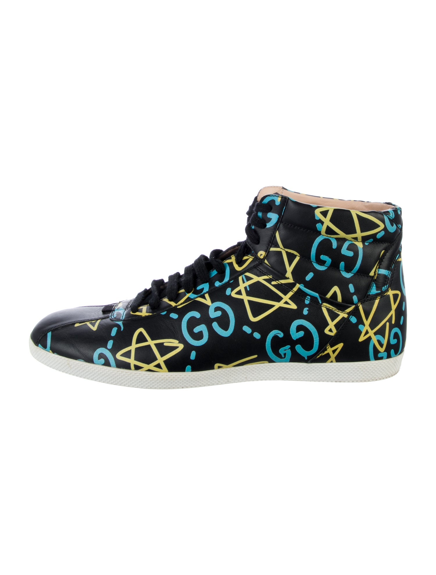 Gucci Interlocking G Logo Leather Sneakers