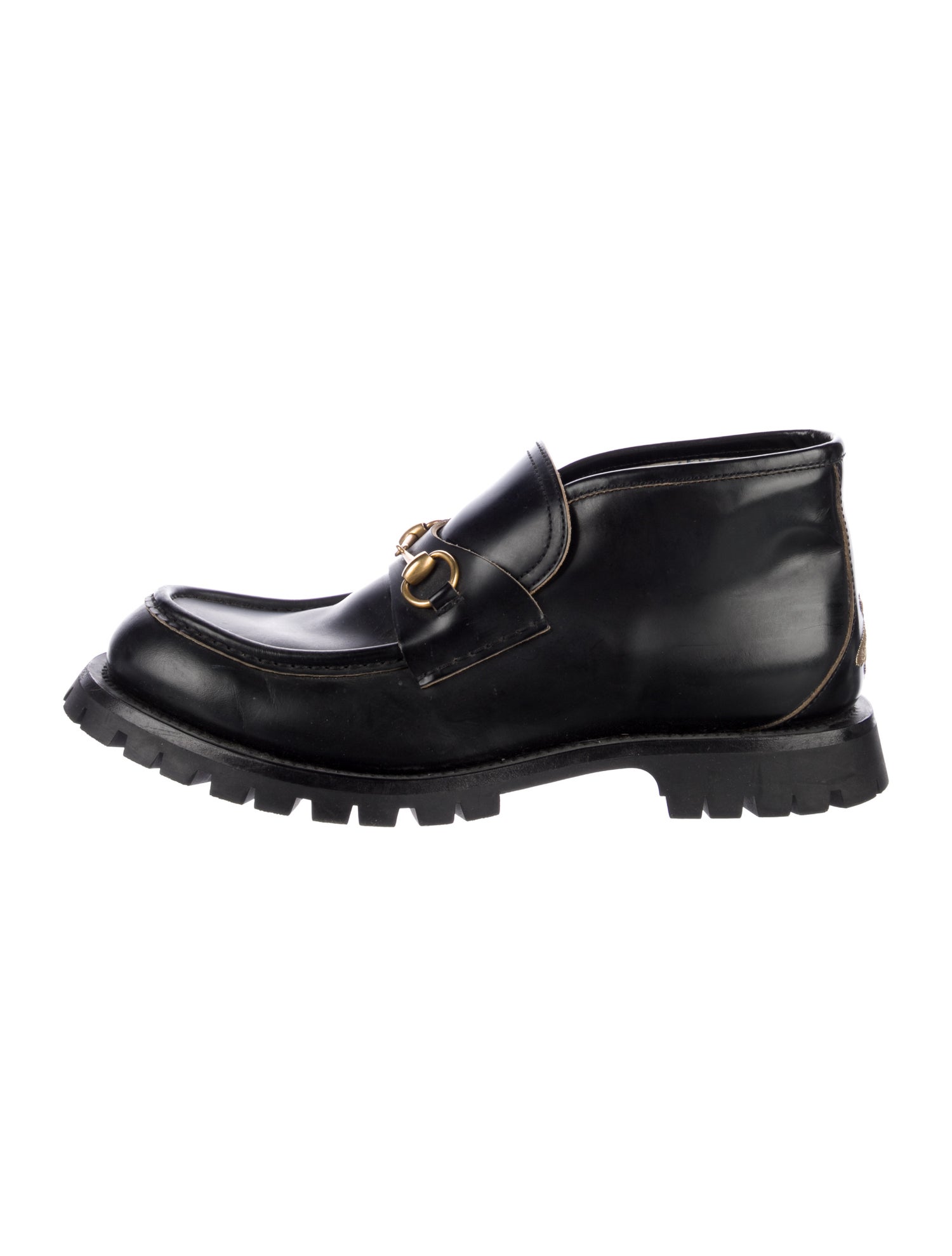 Gucci Horsebit Accent Leather Dress Loafers