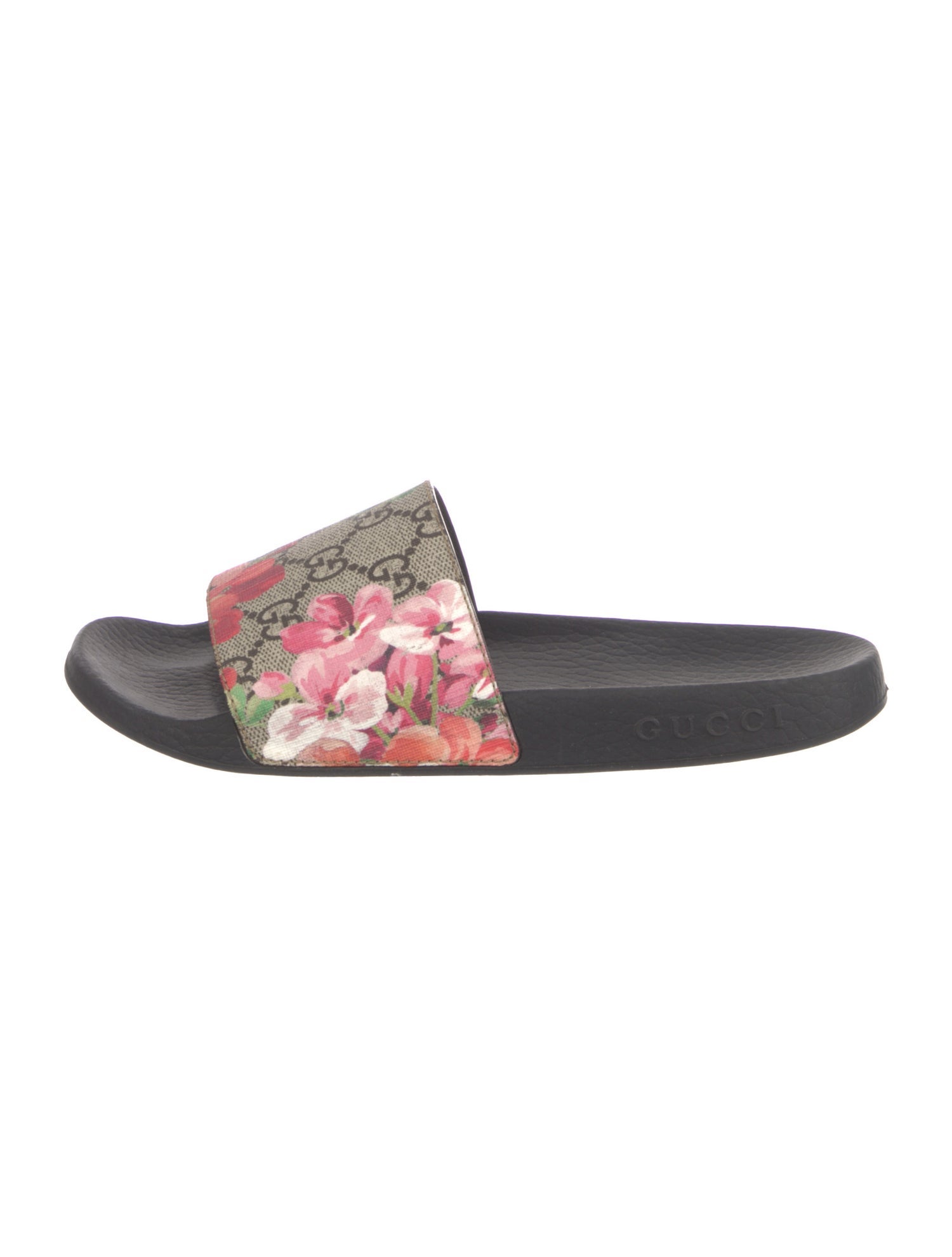 Gucci Blooms Print Slides