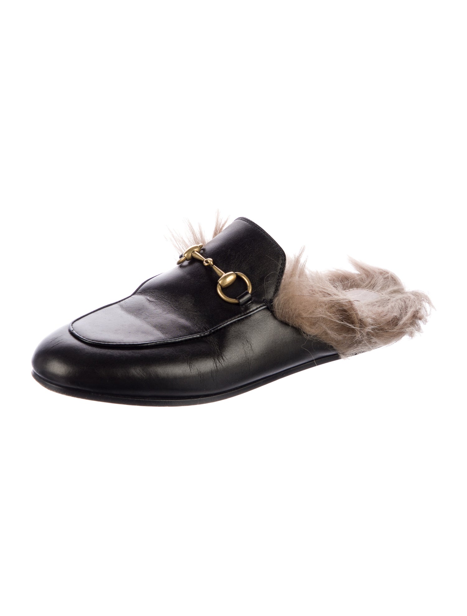 Gucci Princetown Horsebit Accent Mules