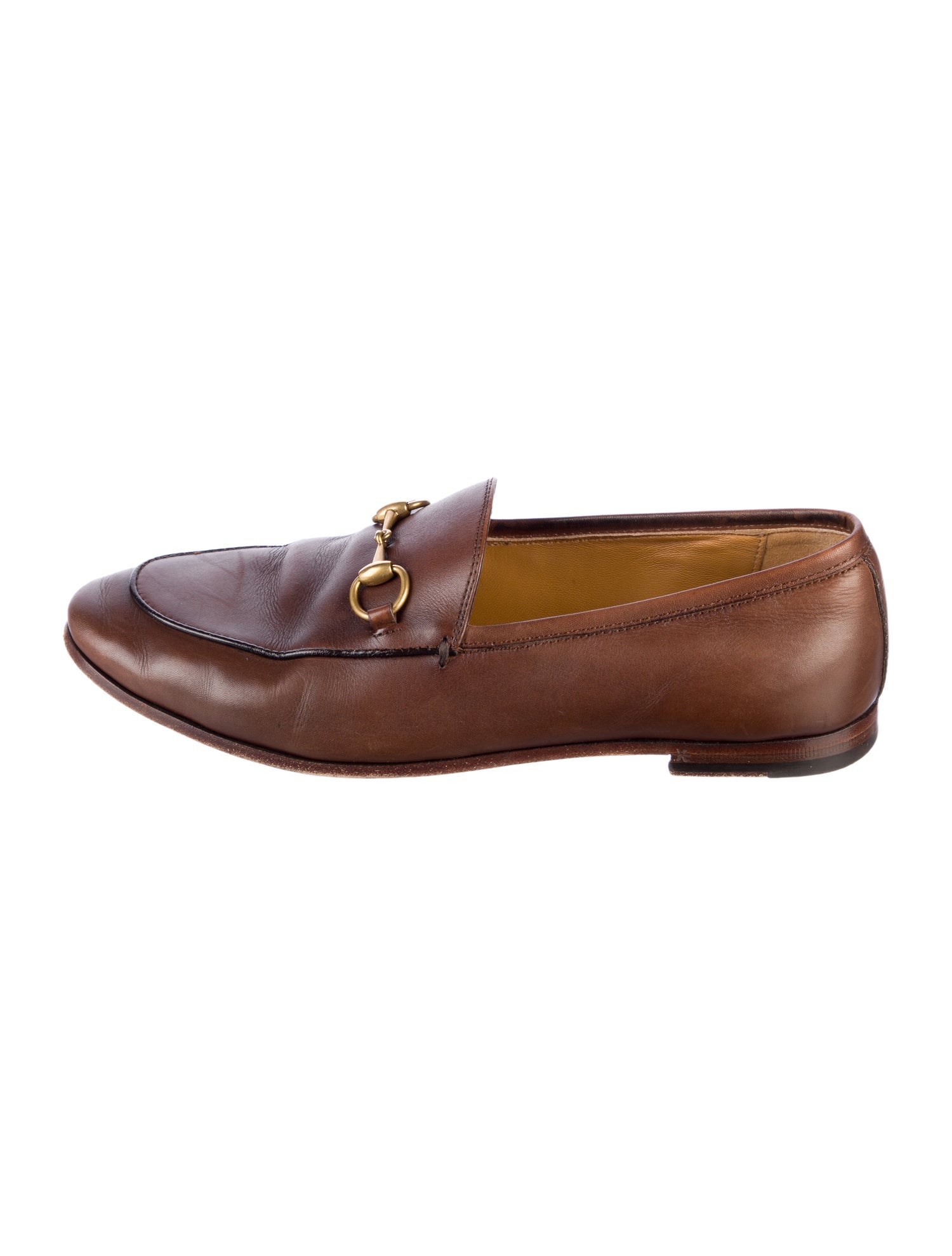 Gucci Horsebit Accent Leather Loafers