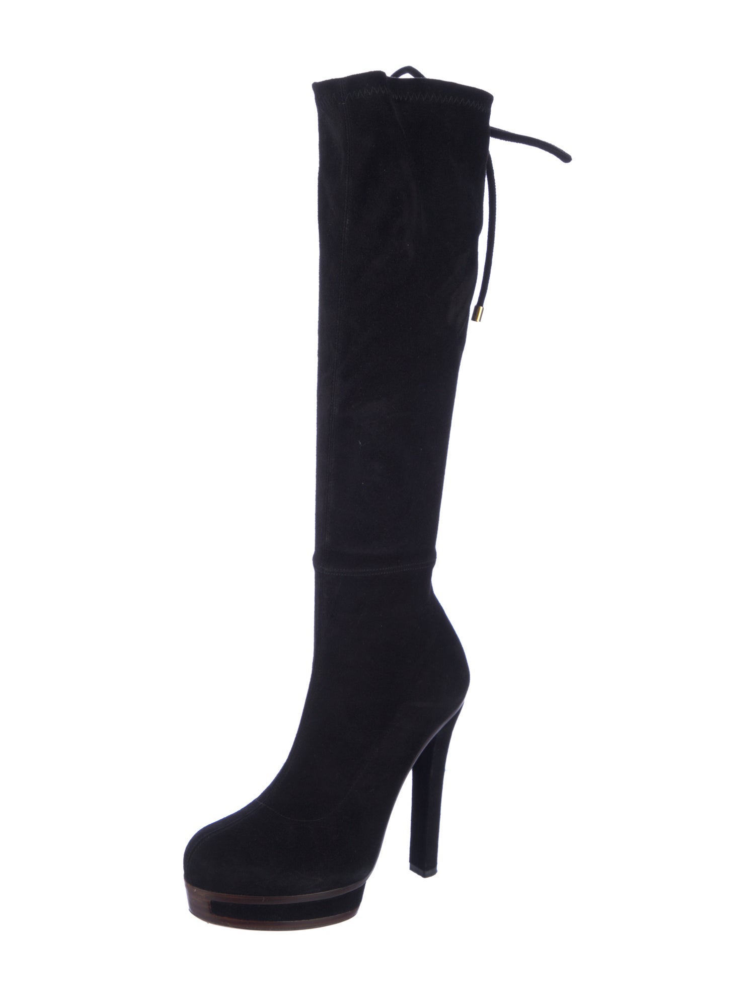 Gucci Suede Lace-Up Boots