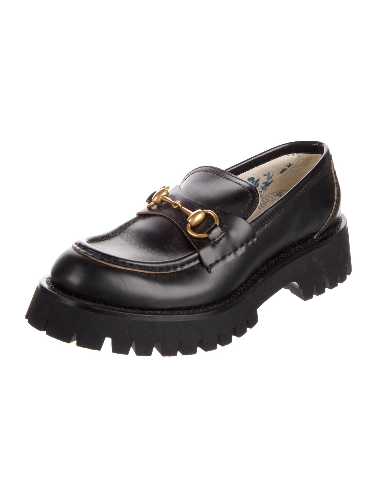 Gucci Horsebit Accent Leather Loafers