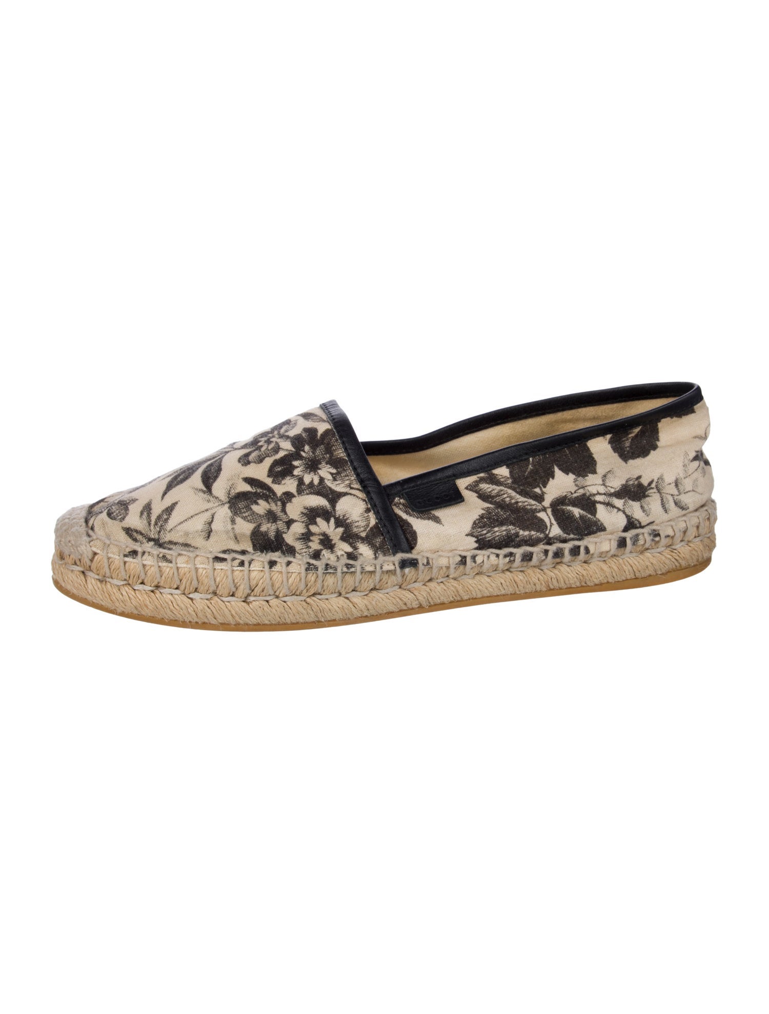 Gucci Canvas Floral Print Espadrilles