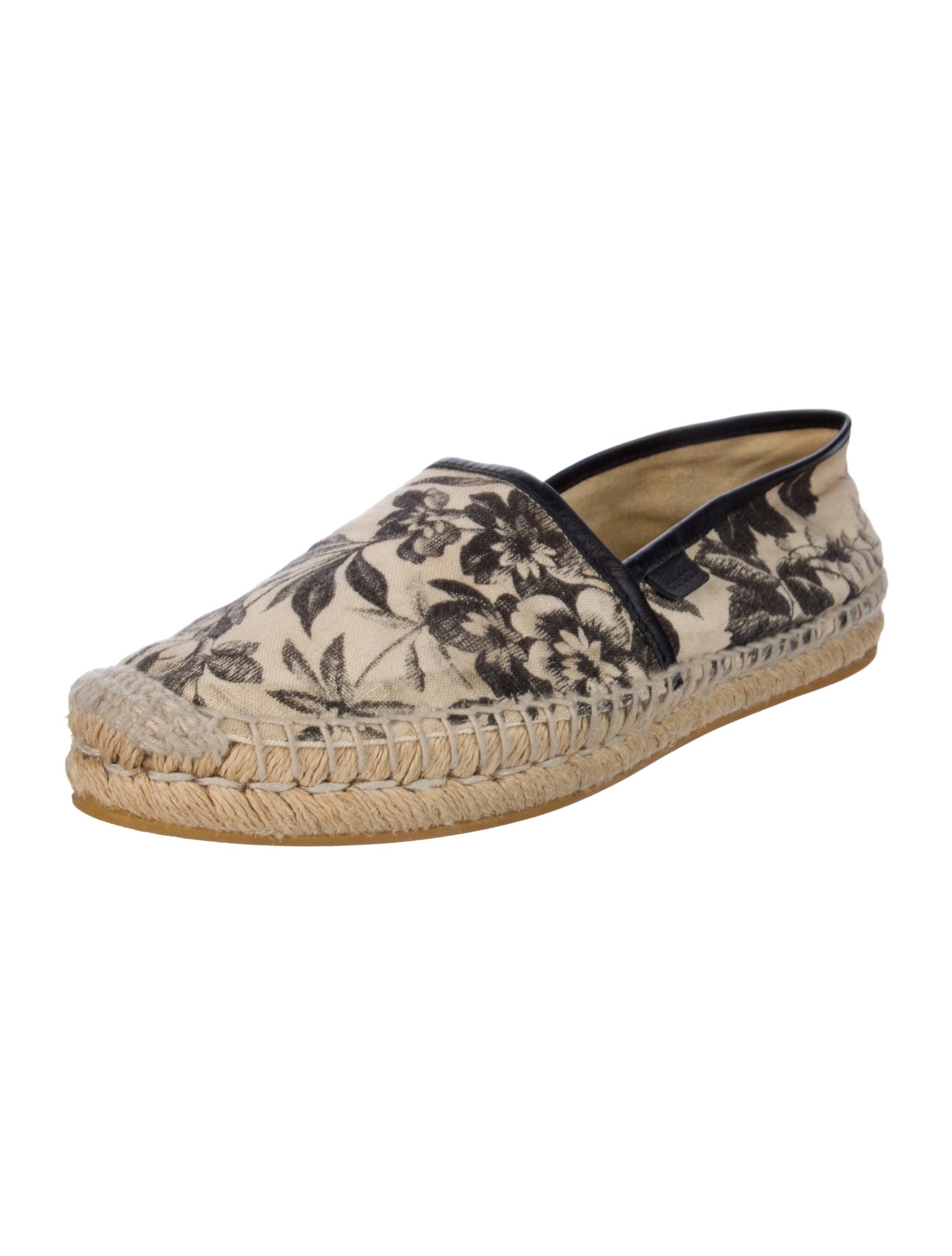 Gucci Canvas Floral Print Espadrilles