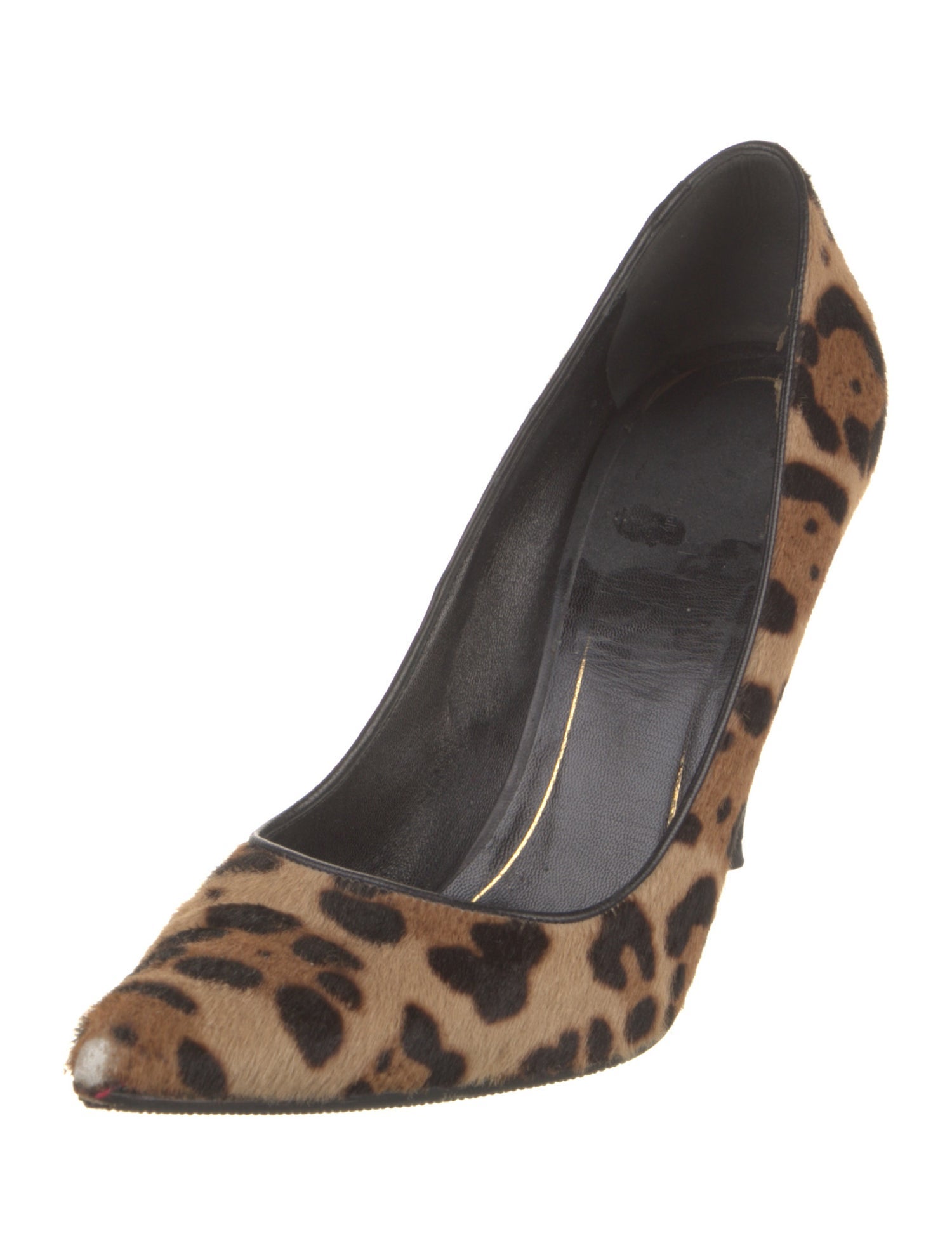 Gucci Horsebit Accent Ponyhair Pumps