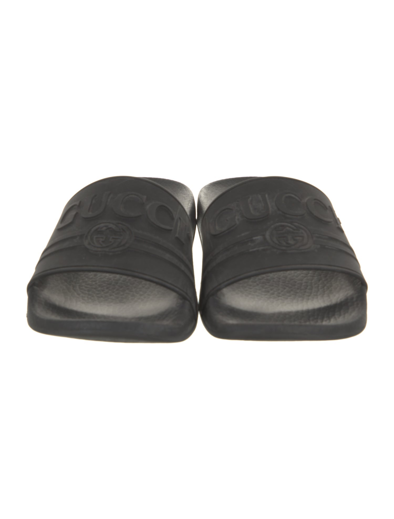 Gucci Interlocking G Logo Rubber Slides