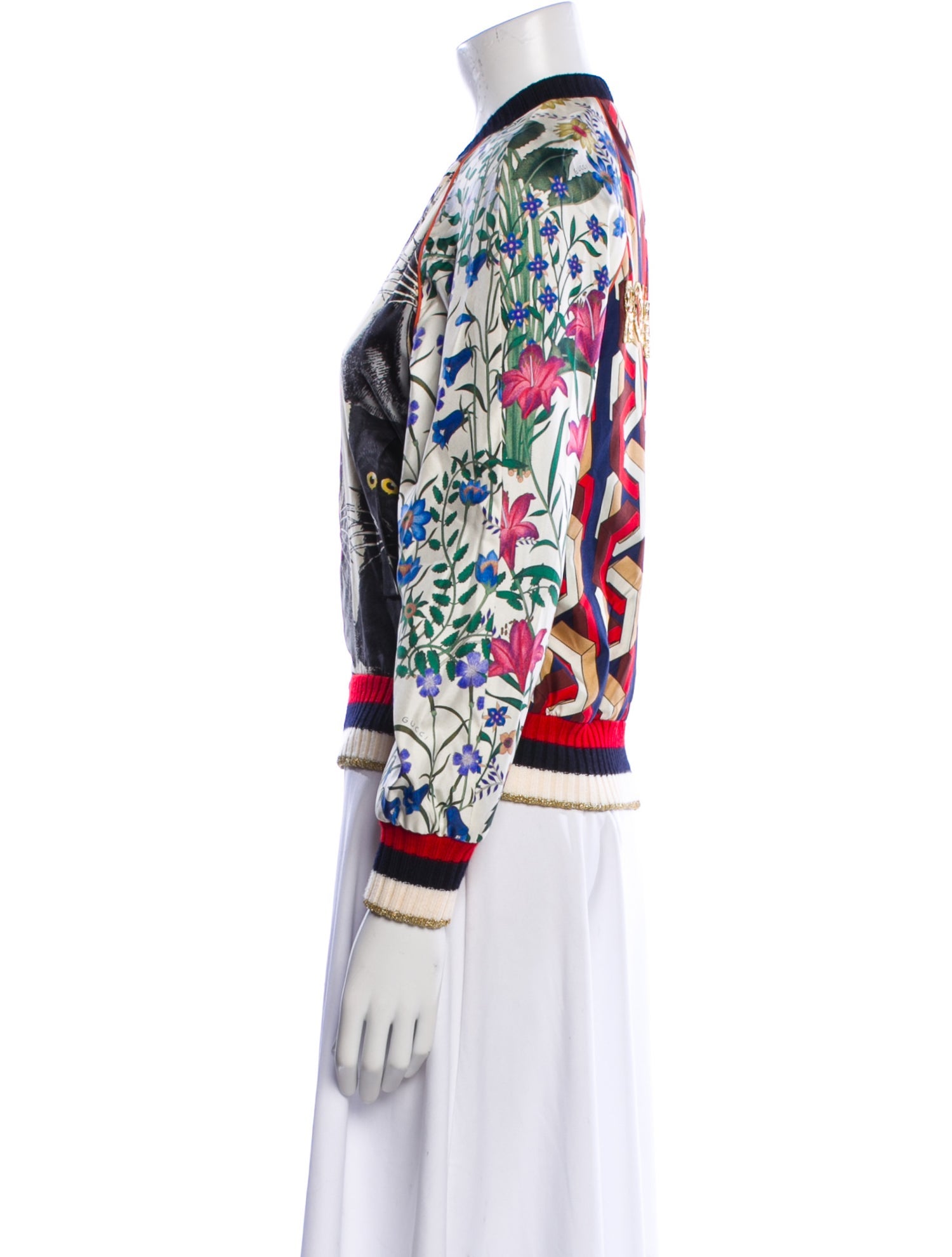 Gucci 2017 Silk Bomber Jacket