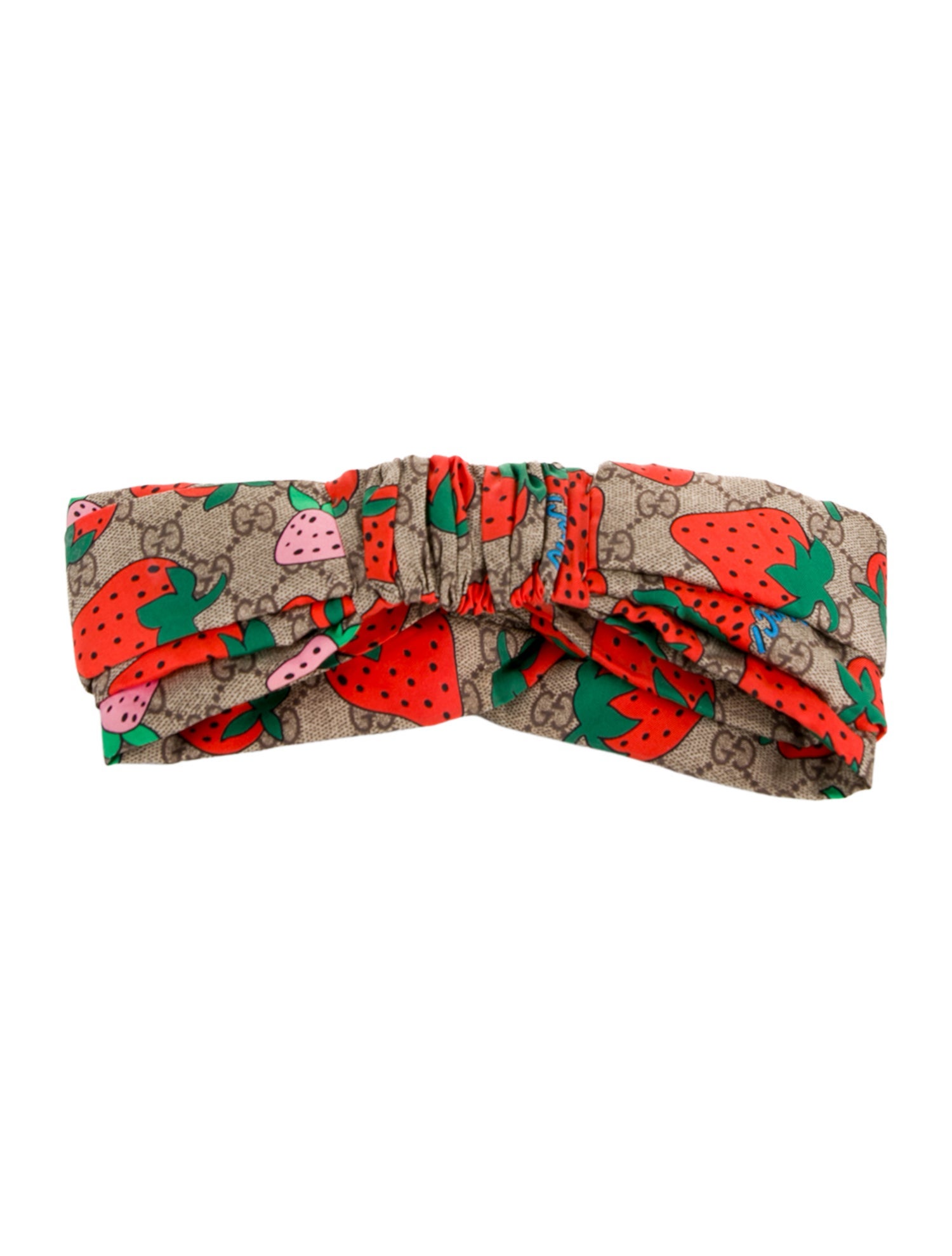 Gucci Pattern Print Silk Hairband