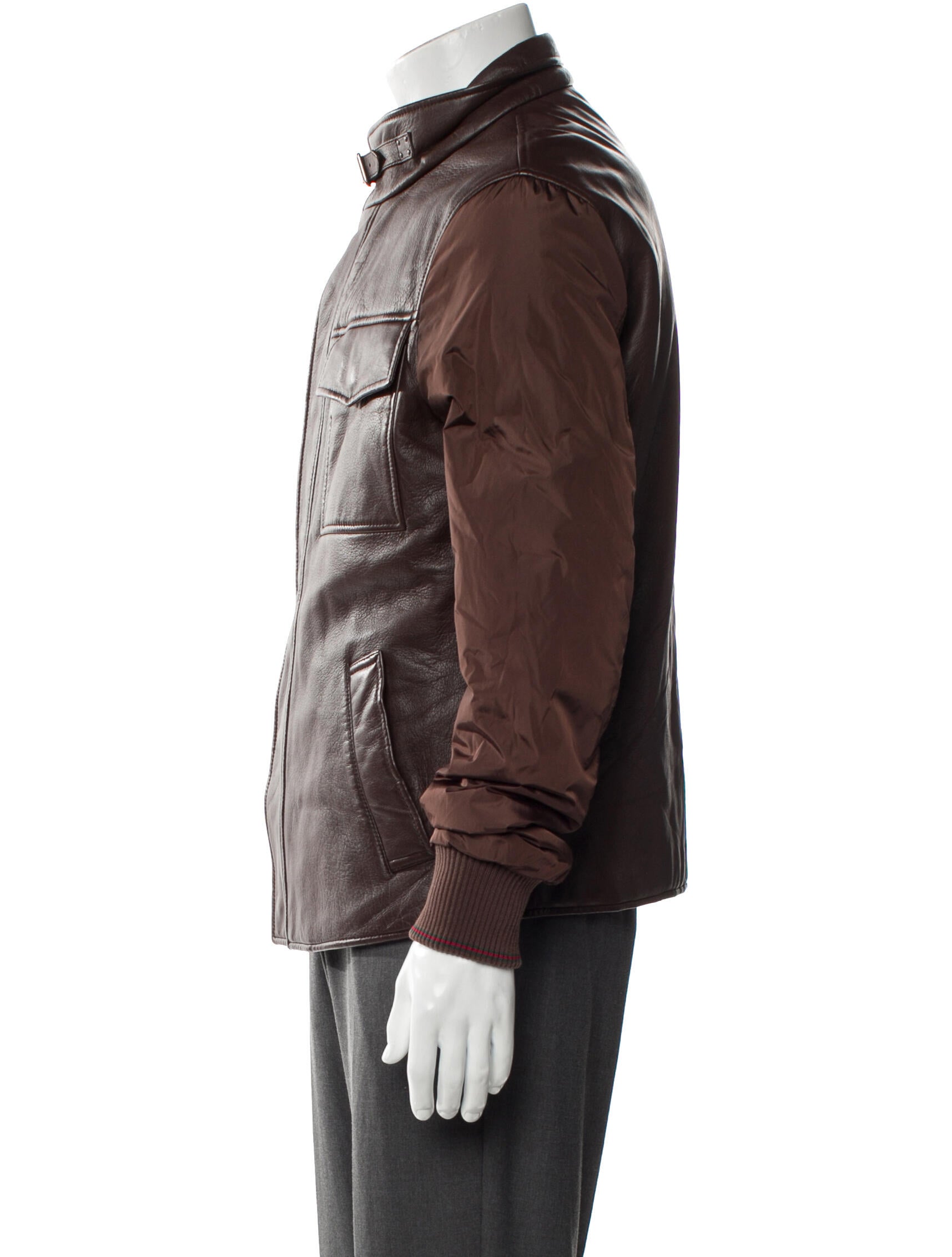 Gucci 2010's Leather Utility Jacket