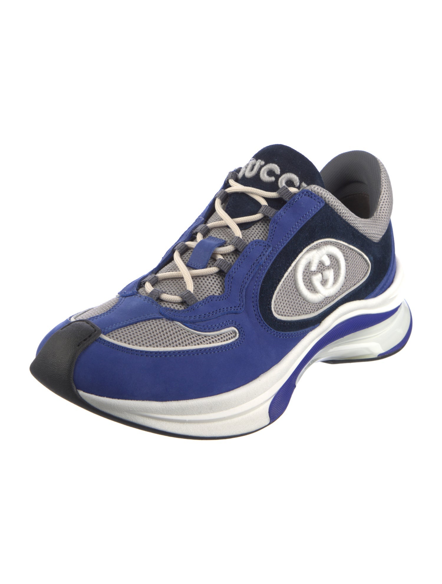 Gucci Interlocking G Logo Suede Athletic Sneakers