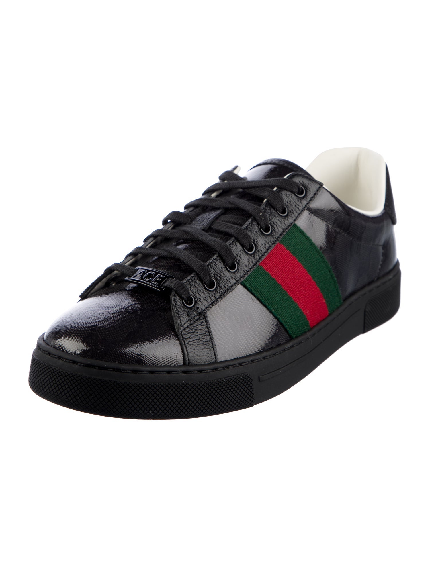 Gucci Web Accent Colorblock Pattern Sneakers
