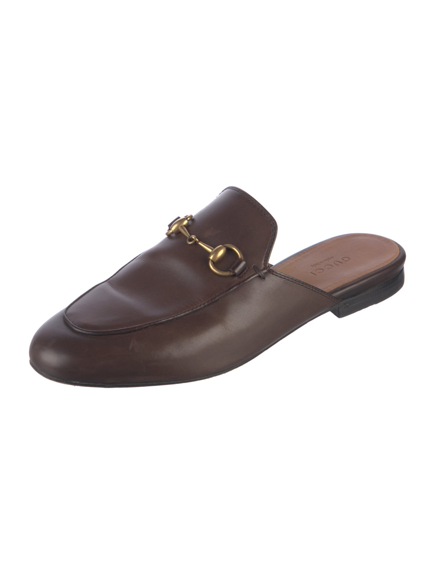 Gucci Horsebit Accent Leather Mules