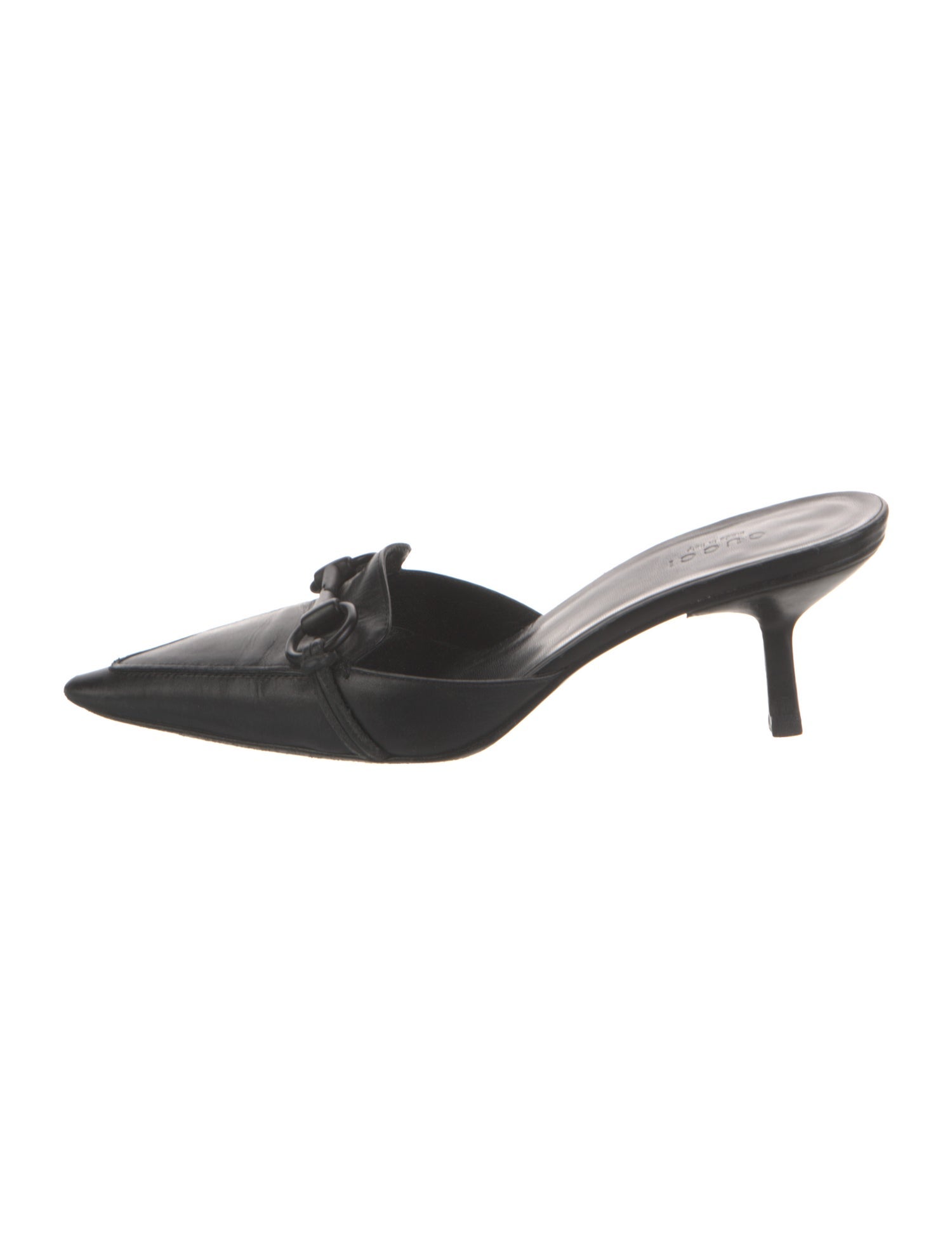 Gucci Horsebit Accent Leather Mules