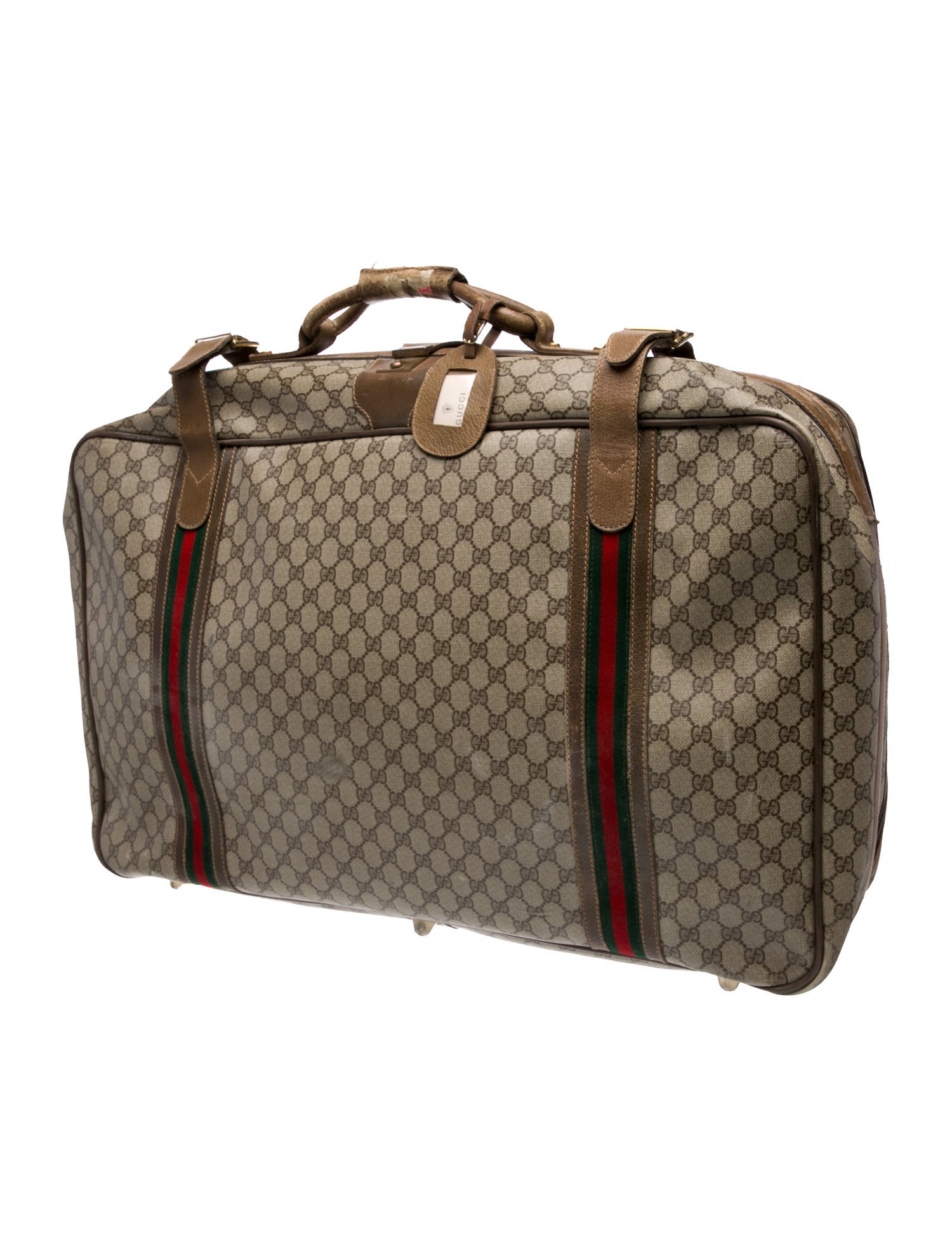 Gucci GG Supreme web suitcase