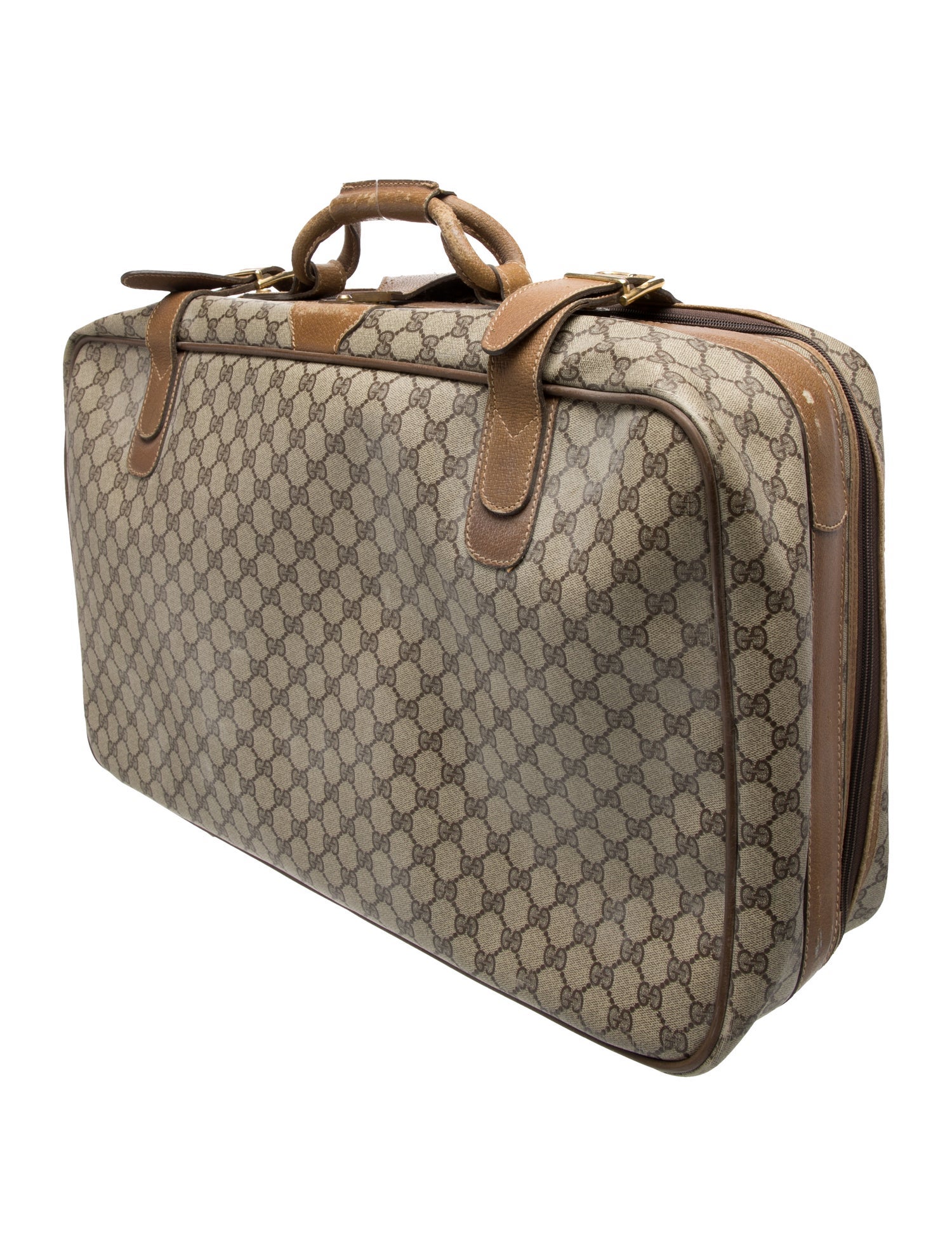 Gucci GG Supreme web suitcase