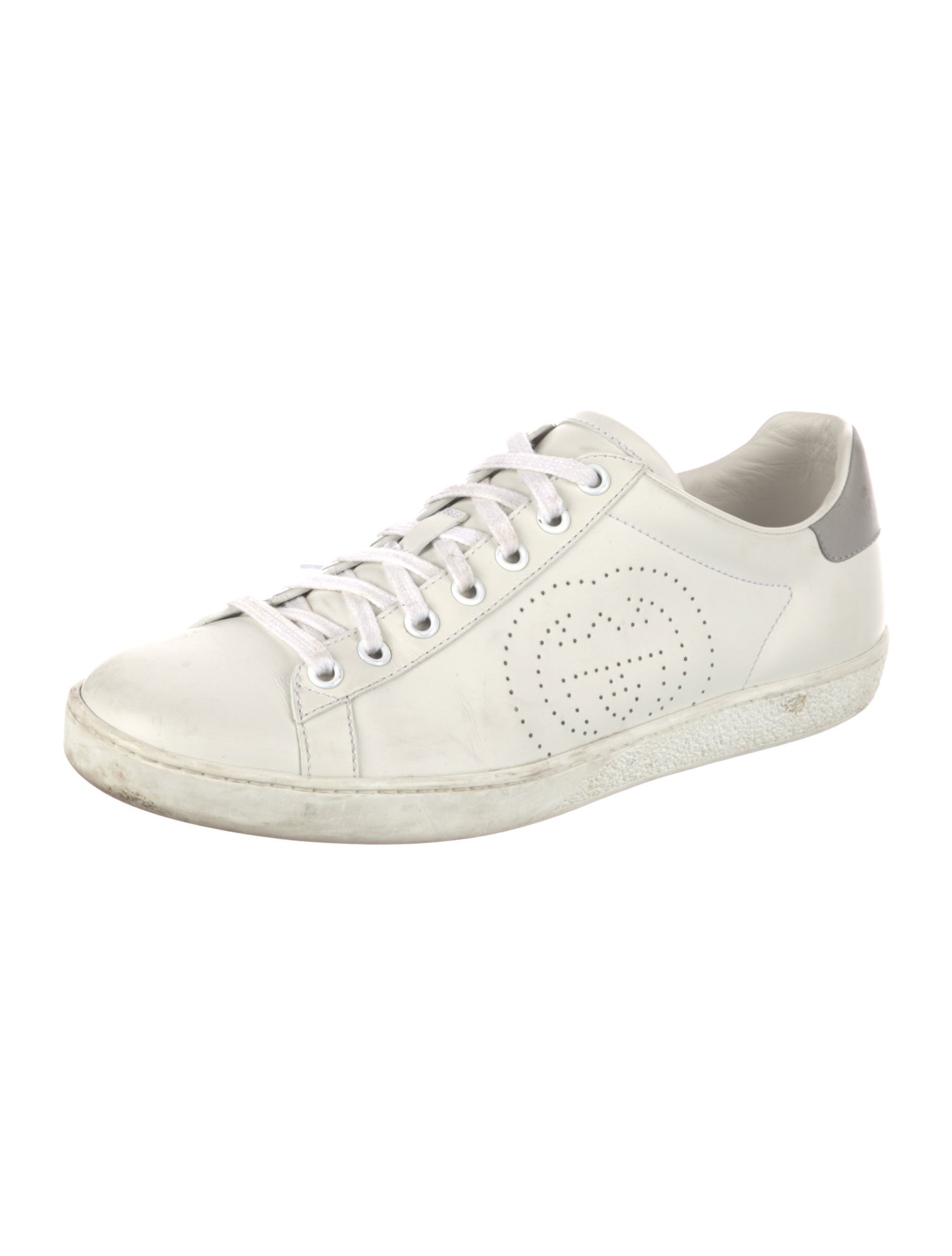 Gucci Interlocking G Logo Leather Sneakers