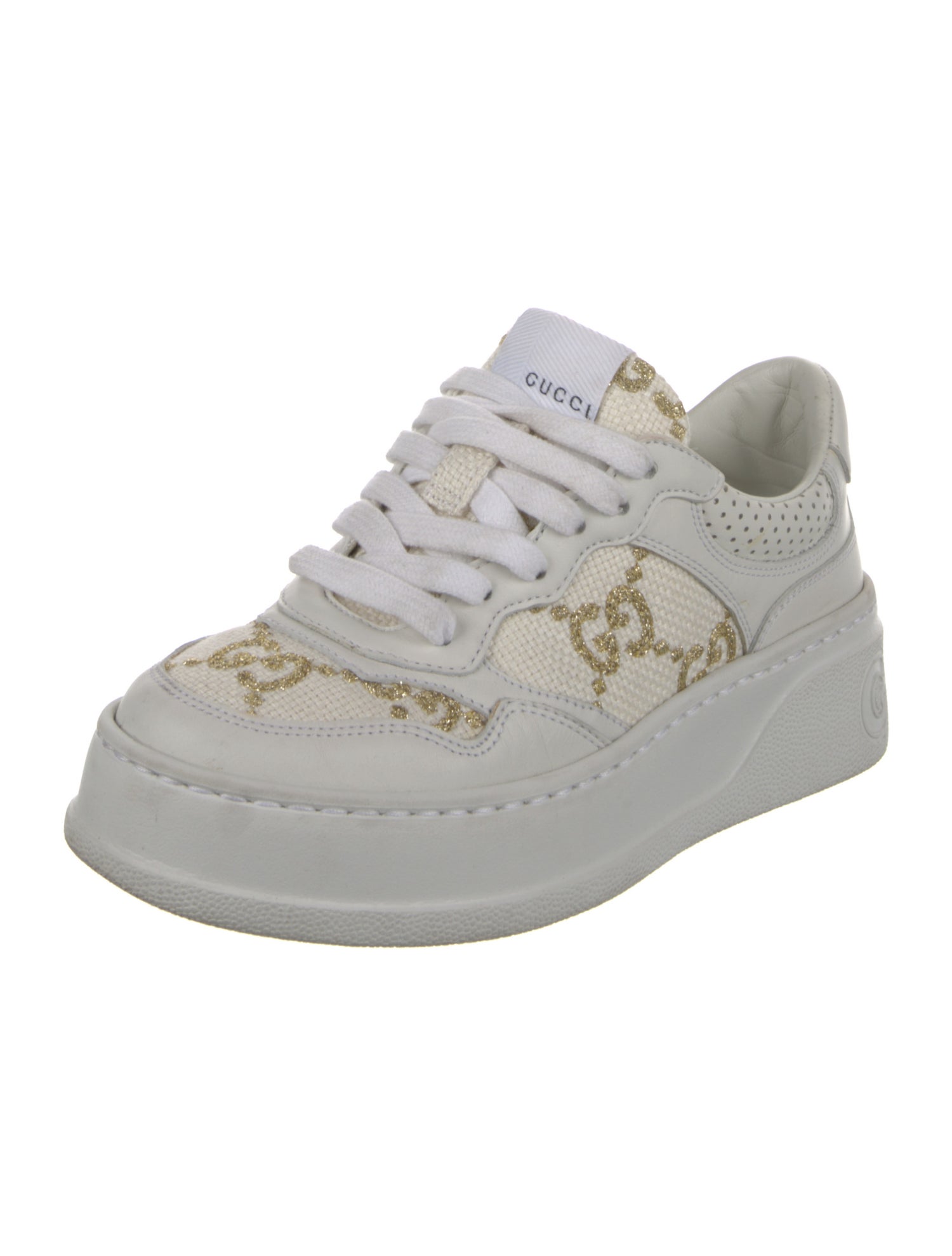 Gucci GG Logo Leather Sneakers