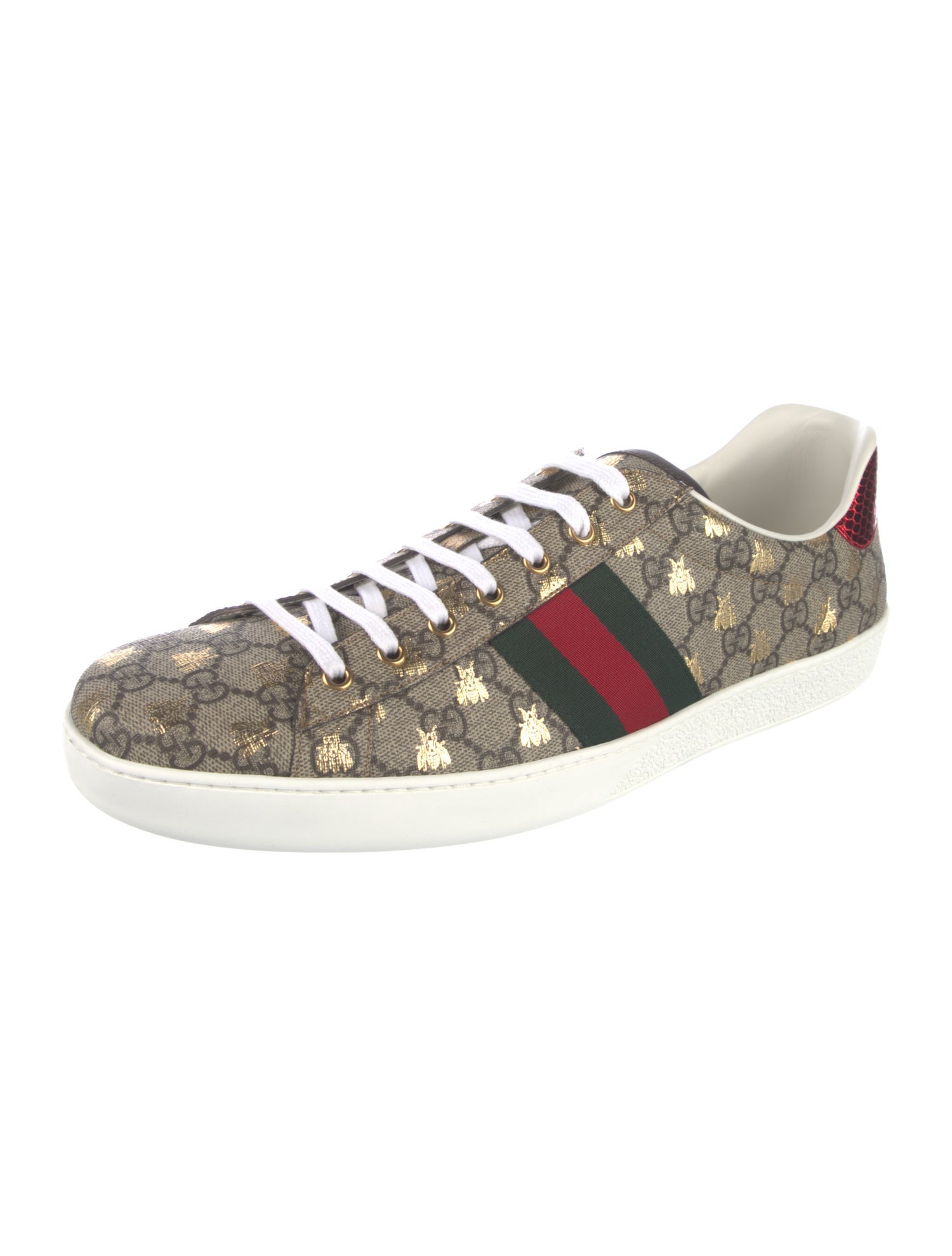 Gucci GG Supreme Glitter Accents Sneakers