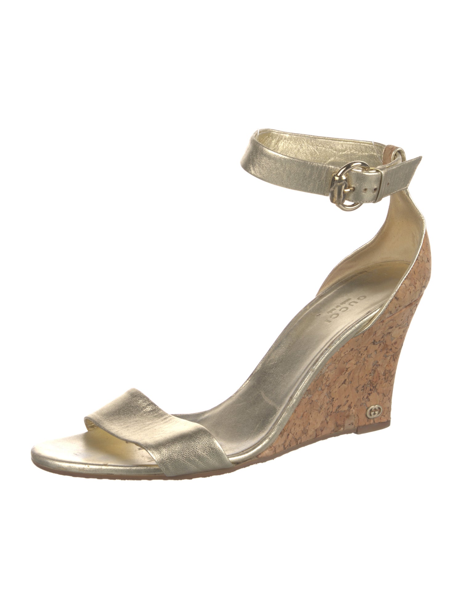 Gucci Leather Colorblock Pattern Sandals