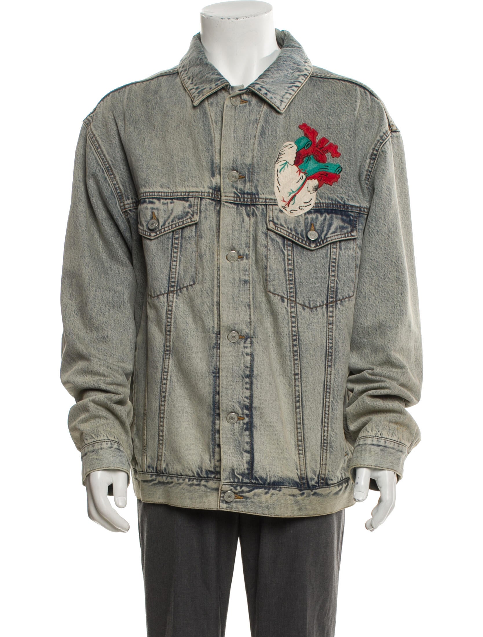 Gucci 2019 Web Accent Denim Jacket