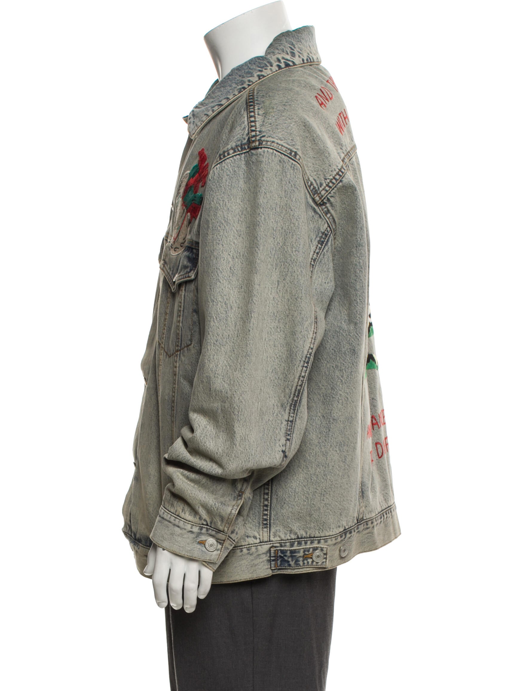Gucci 2019 Web Accent Denim Jacket