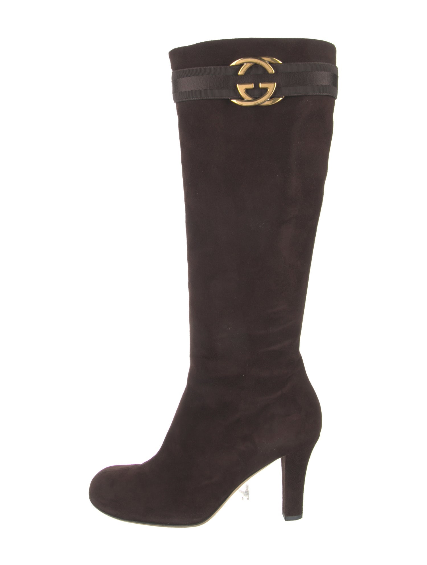 Gucci Interlocking G Logo Suede Boots