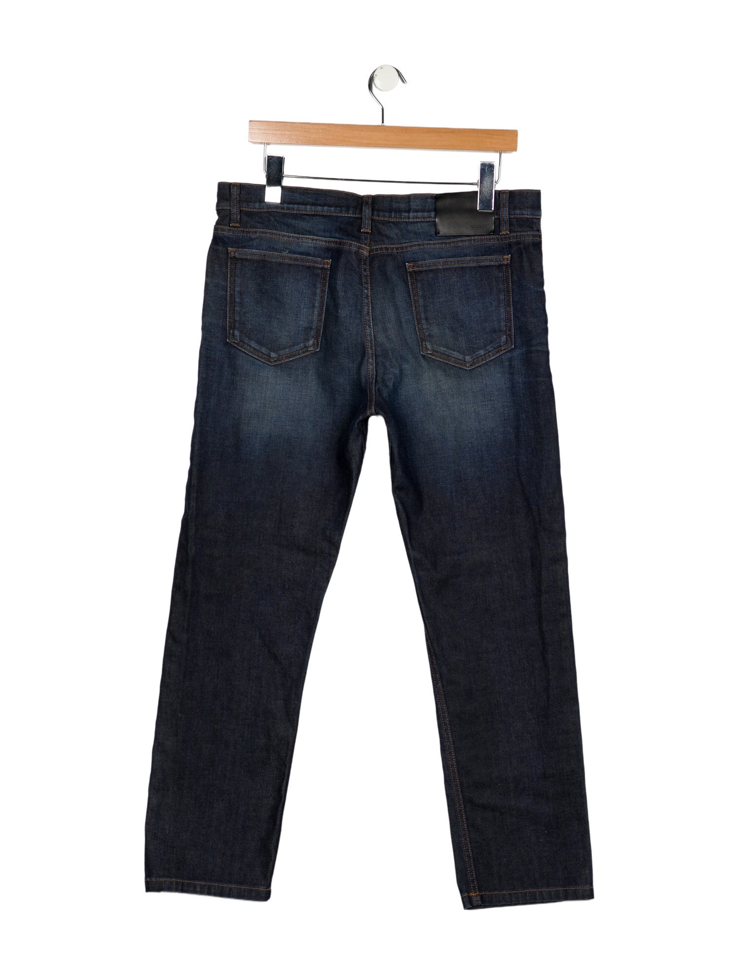 Gucci Mid-Rise Straight Leg Jeans