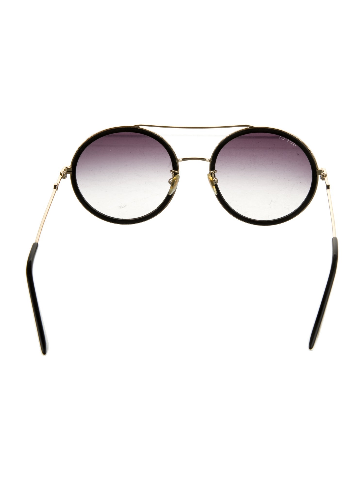 Gucci Web Accent Round Sunglasses