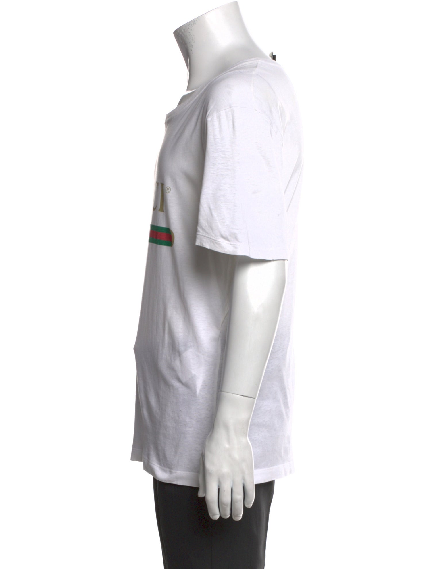 Gucci Web Accent Scoop Neck T-Shirt