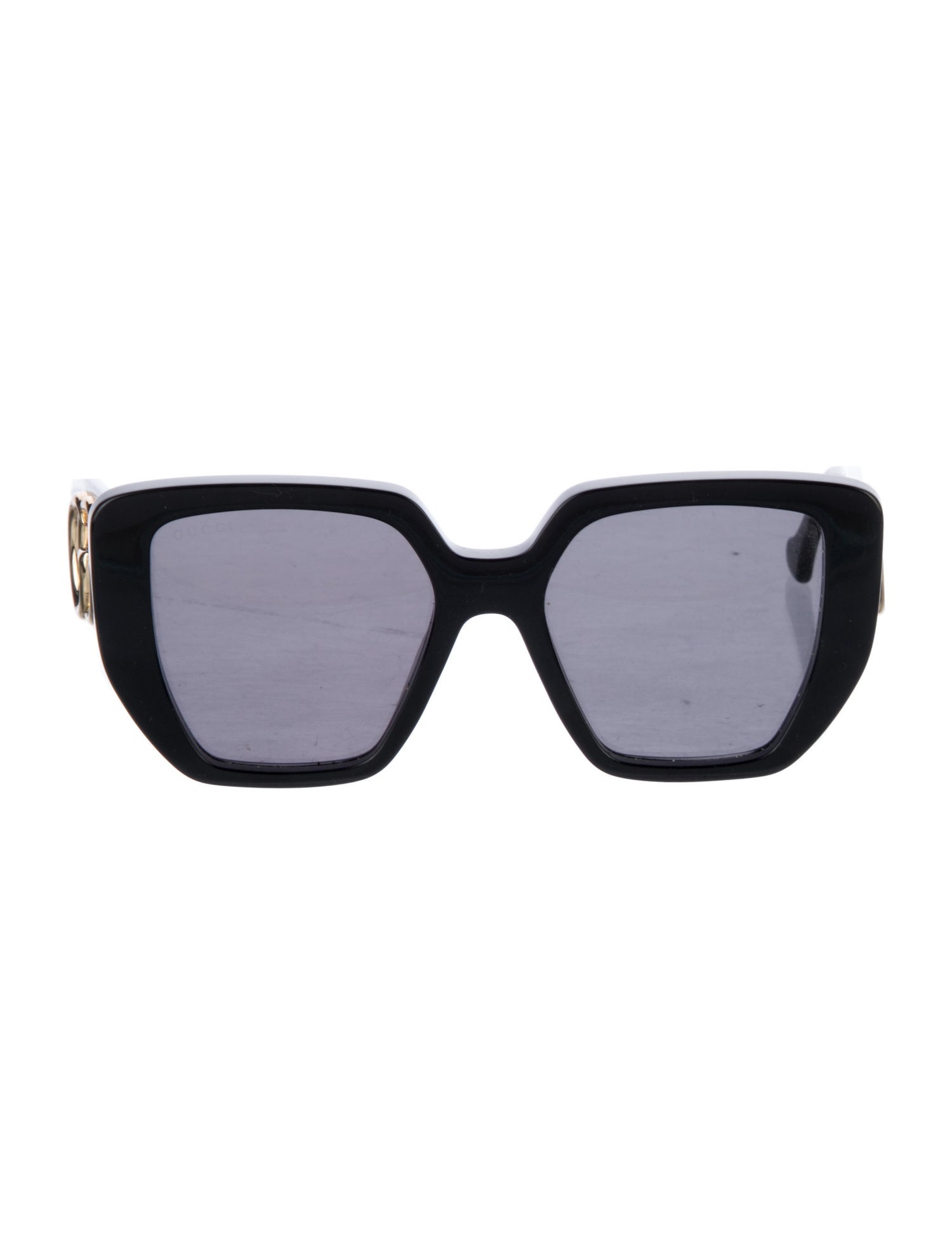 Gucci Double G Logo Square Sunglasses