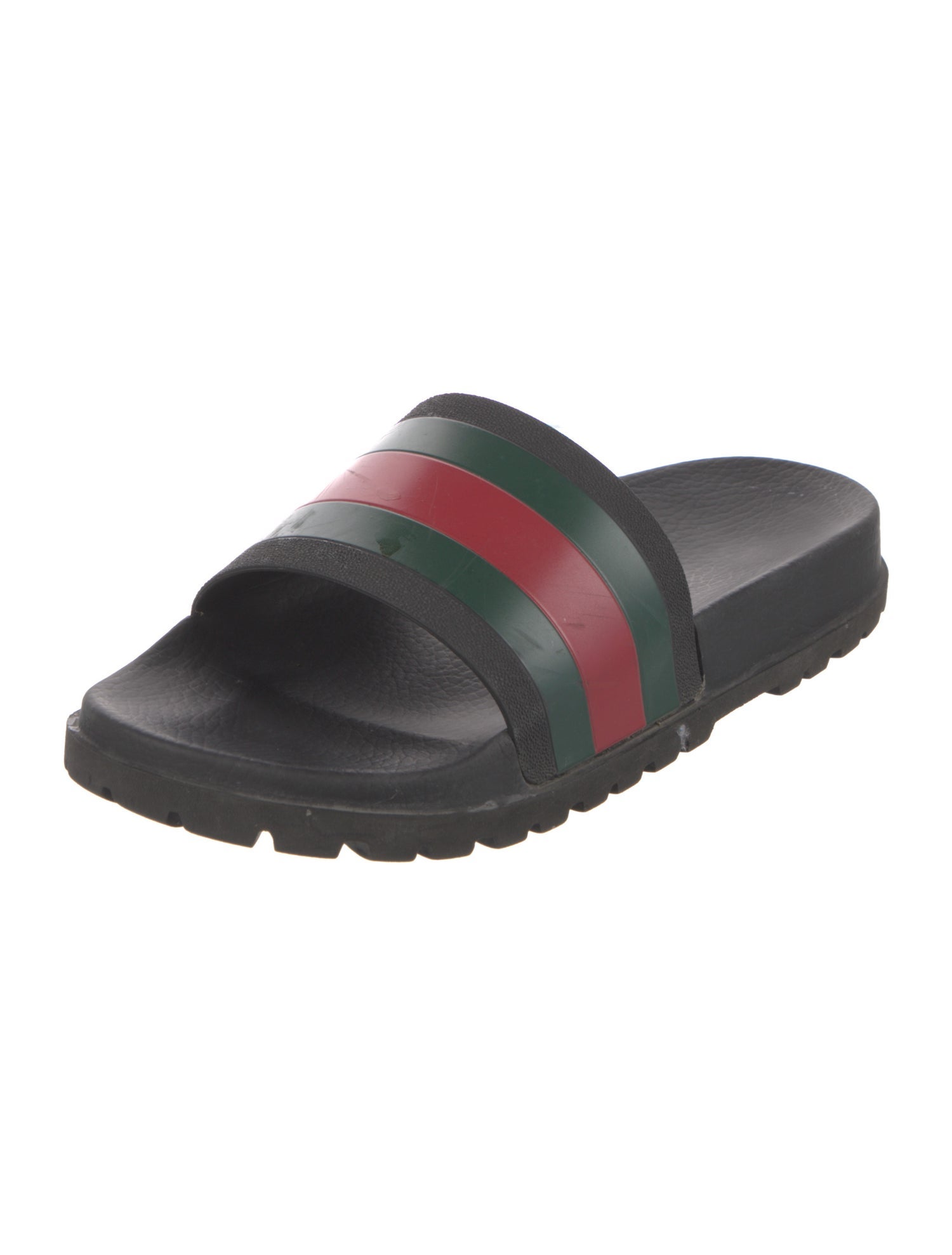 Gucci Web Accent Rubber Slides