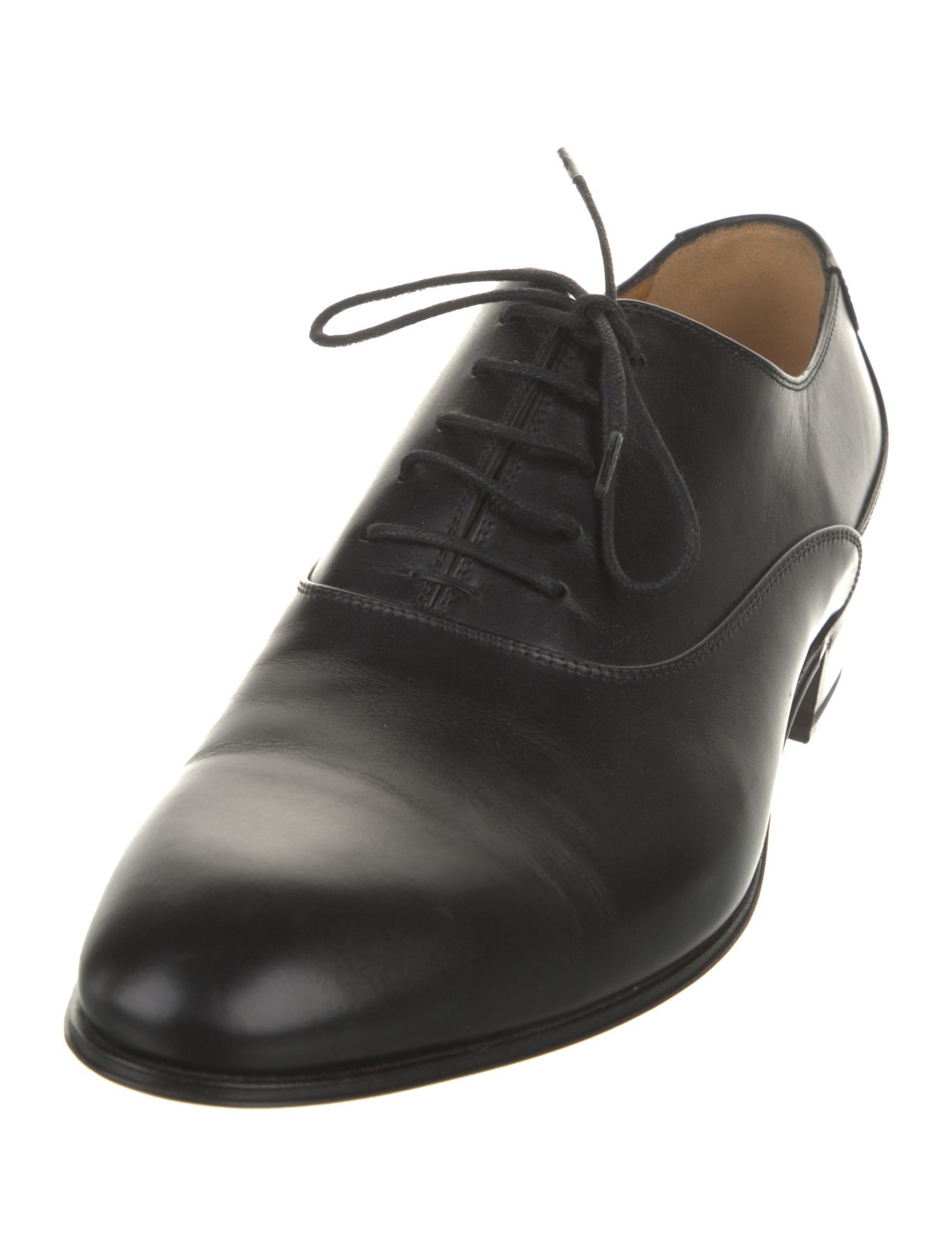 Gucci Double G Logo Leather Oxfords