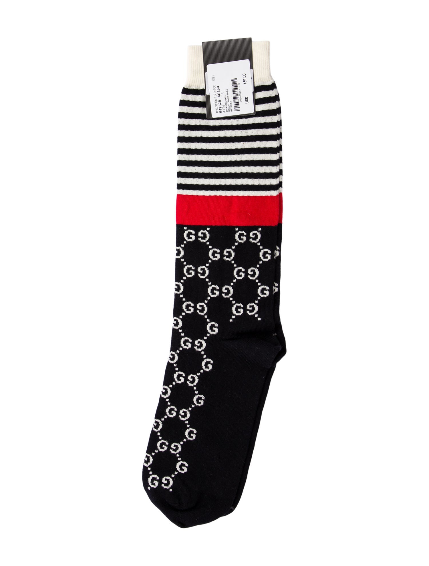 Gucci Patterned Mid-Calf Socks w/Tags