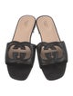 Gucci Interlocking G Logo Leather Slides