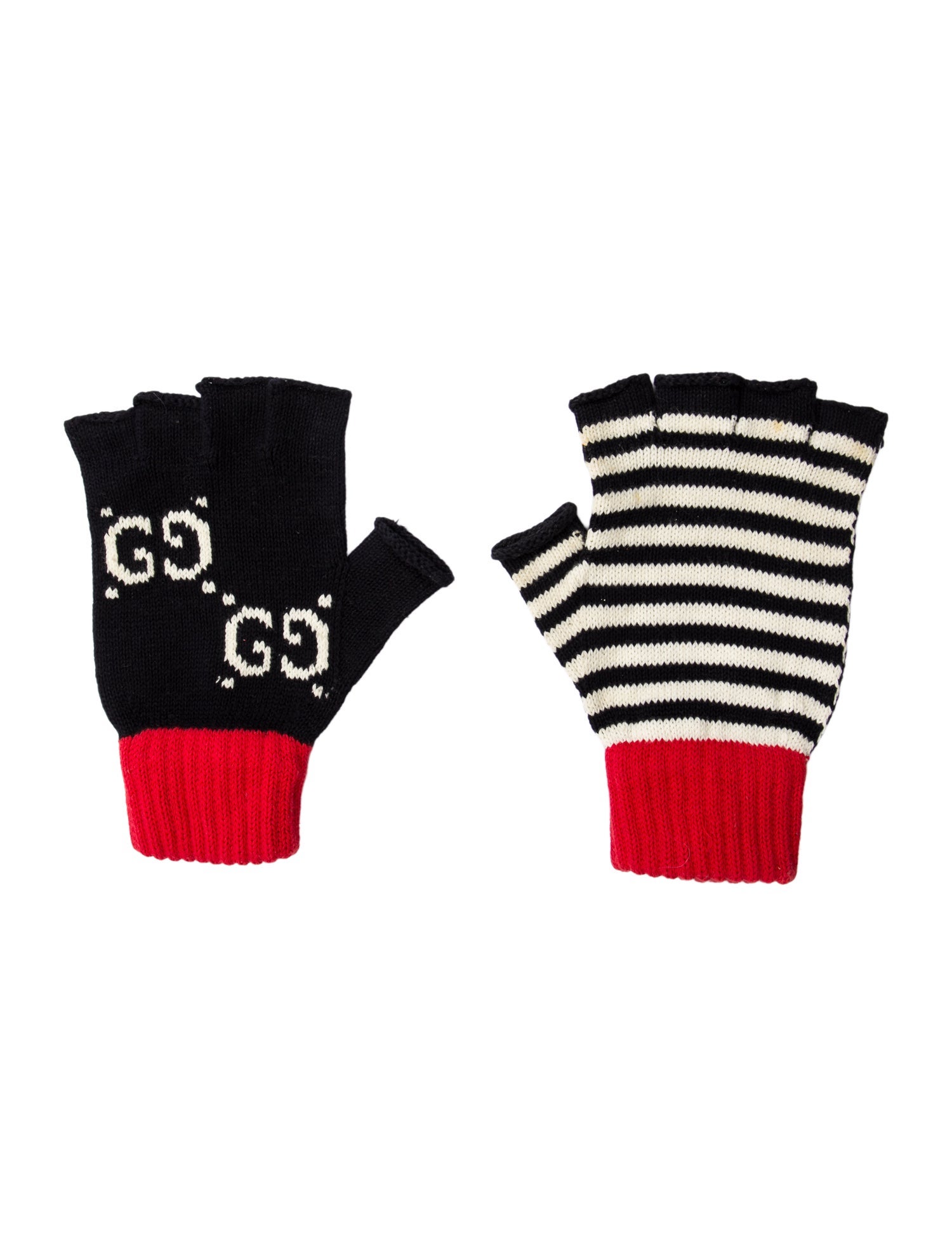 Gucci Cotton Patterned Fingerless Gloves
