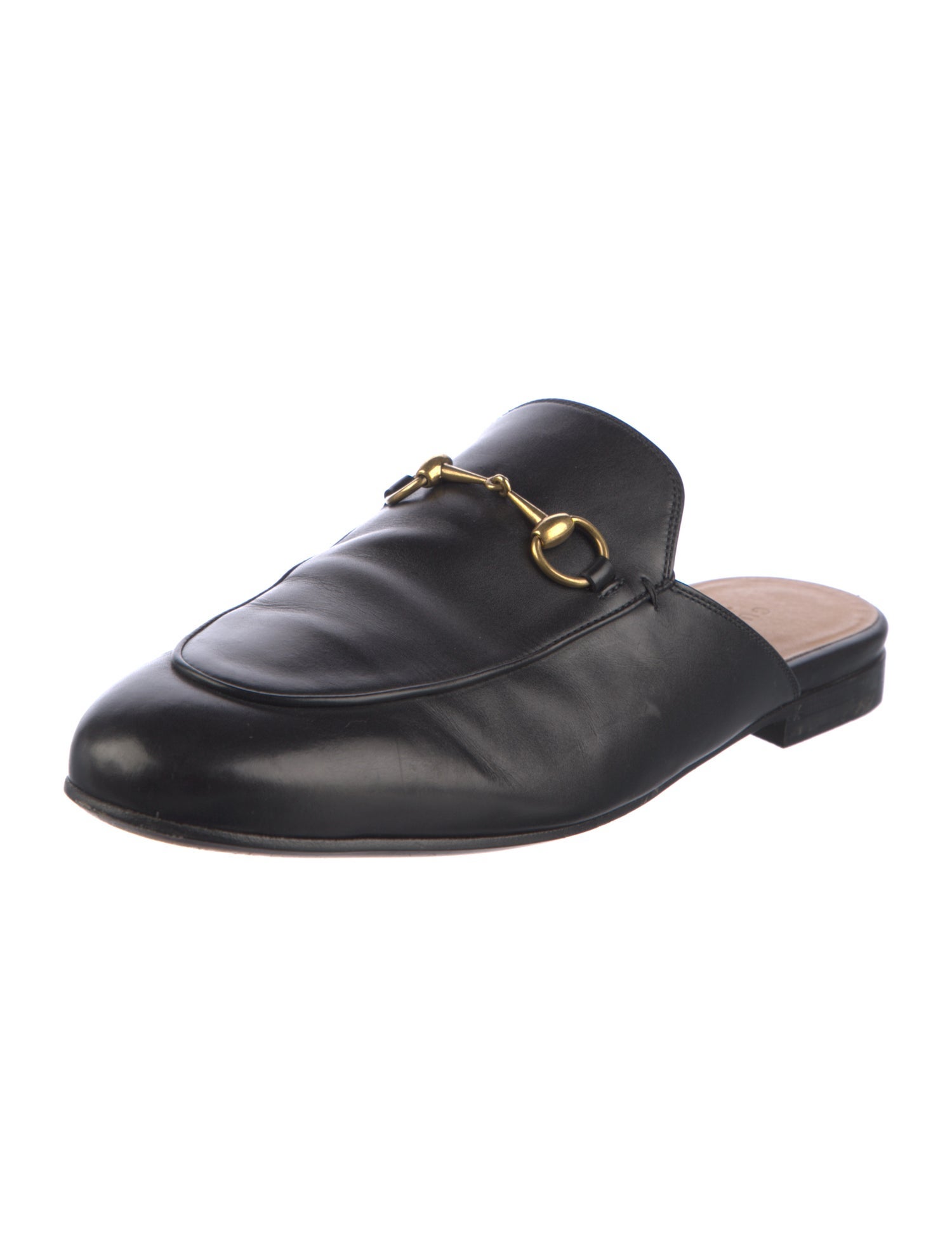 Gucci Horsebit Accent Leather Mules