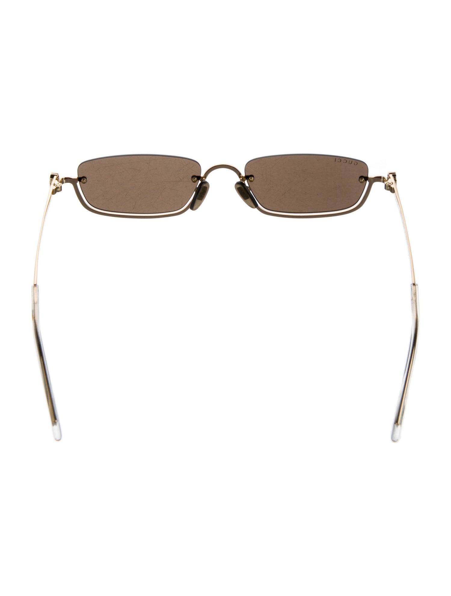 Gucci Double G Logo Square Sunglasses