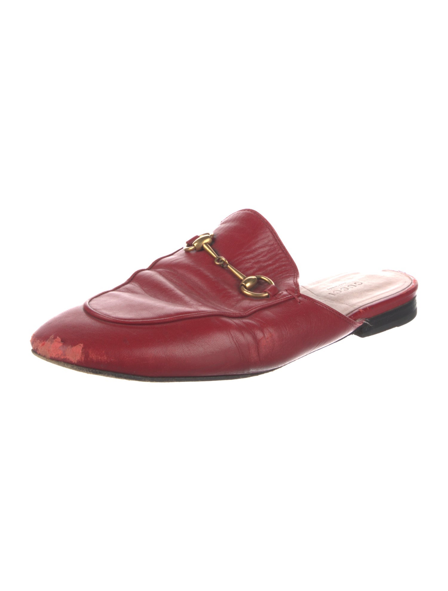 Gucci Horsebit Accent Leather Mules