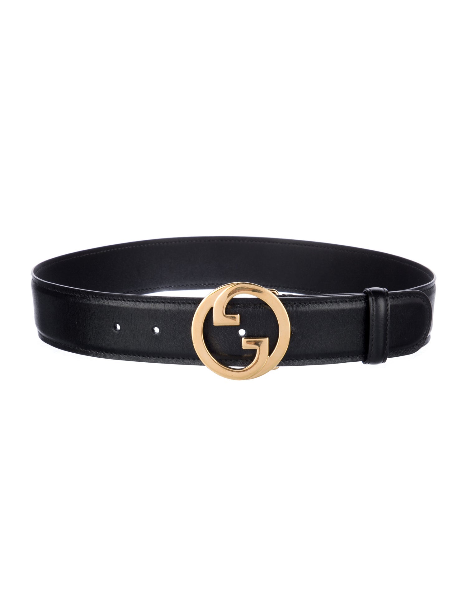 Gucci Interlocking G Logo Leather Belt