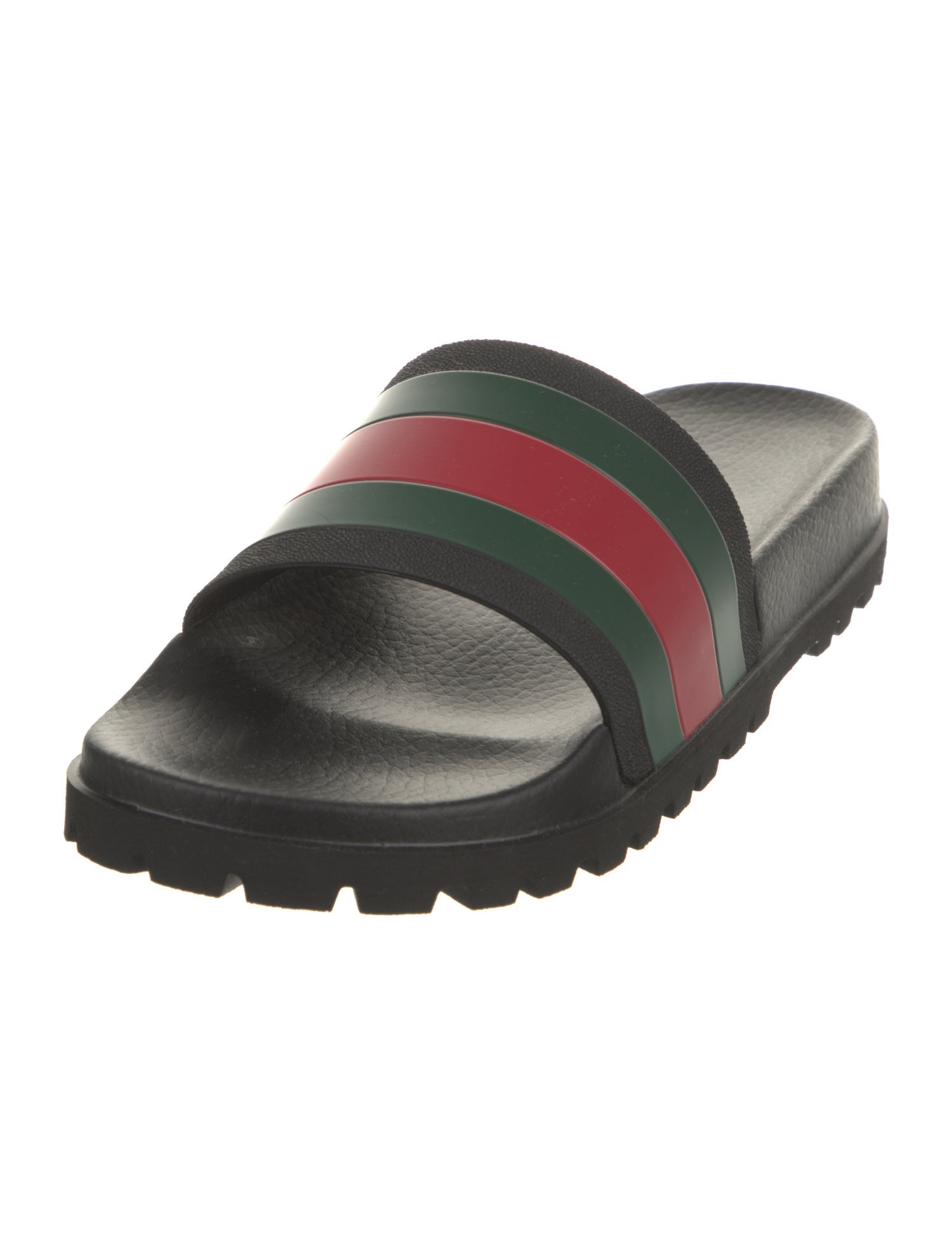 Gucci Web Accent Rubber Slides