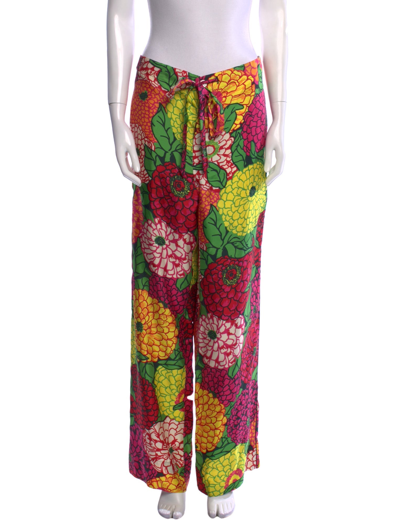 Gucci Silk Wide Leg Pants