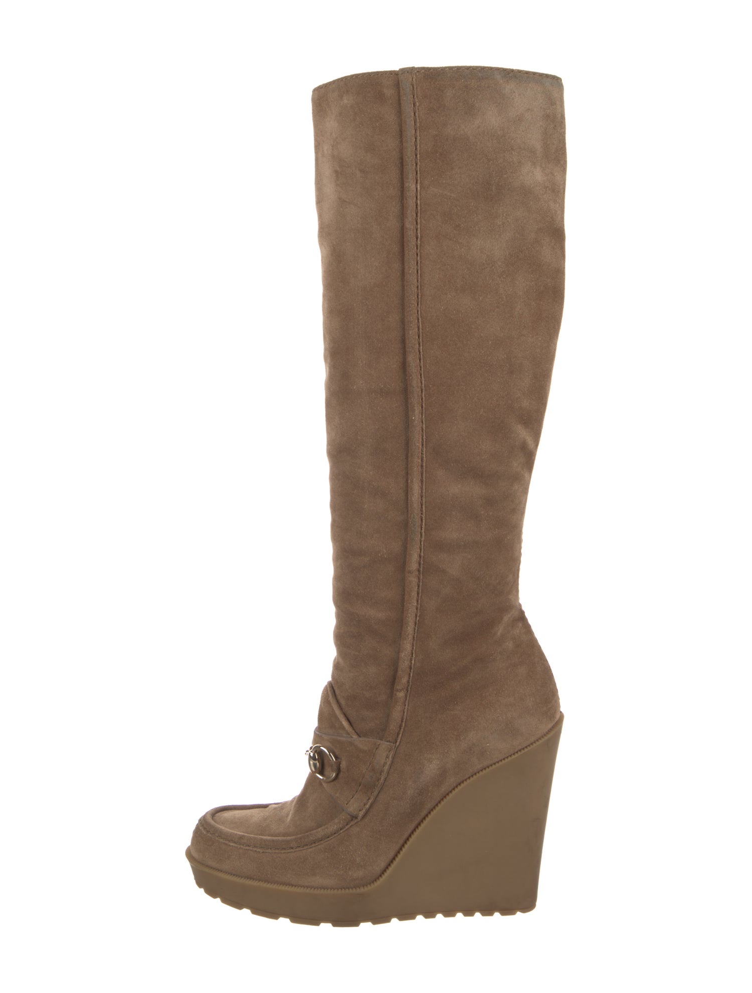 Gucci 1955 Horsebit Accent Suede Boots