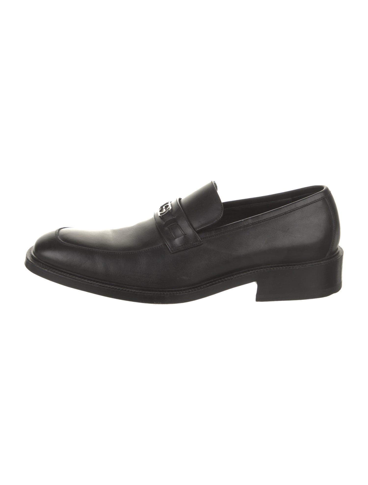 Gucci Interlocking G Logo Leather Dress Loafers